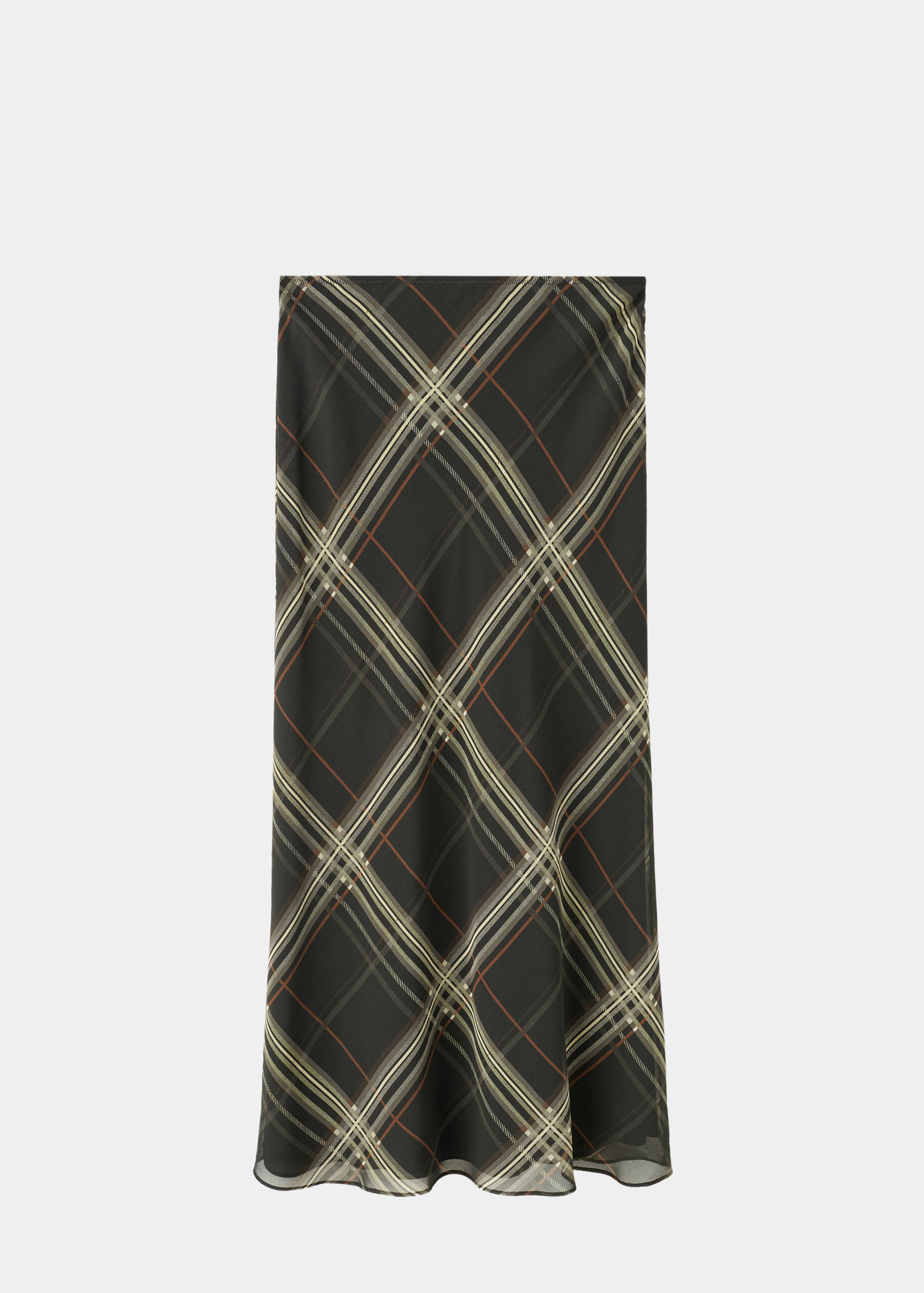 Checked long skirt - Article without model