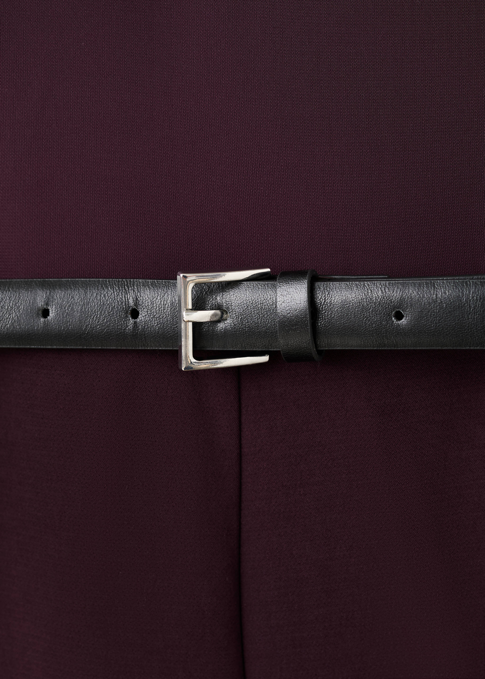 Jumpsuit with asymmetrical neckline and belt - Details of the article 8