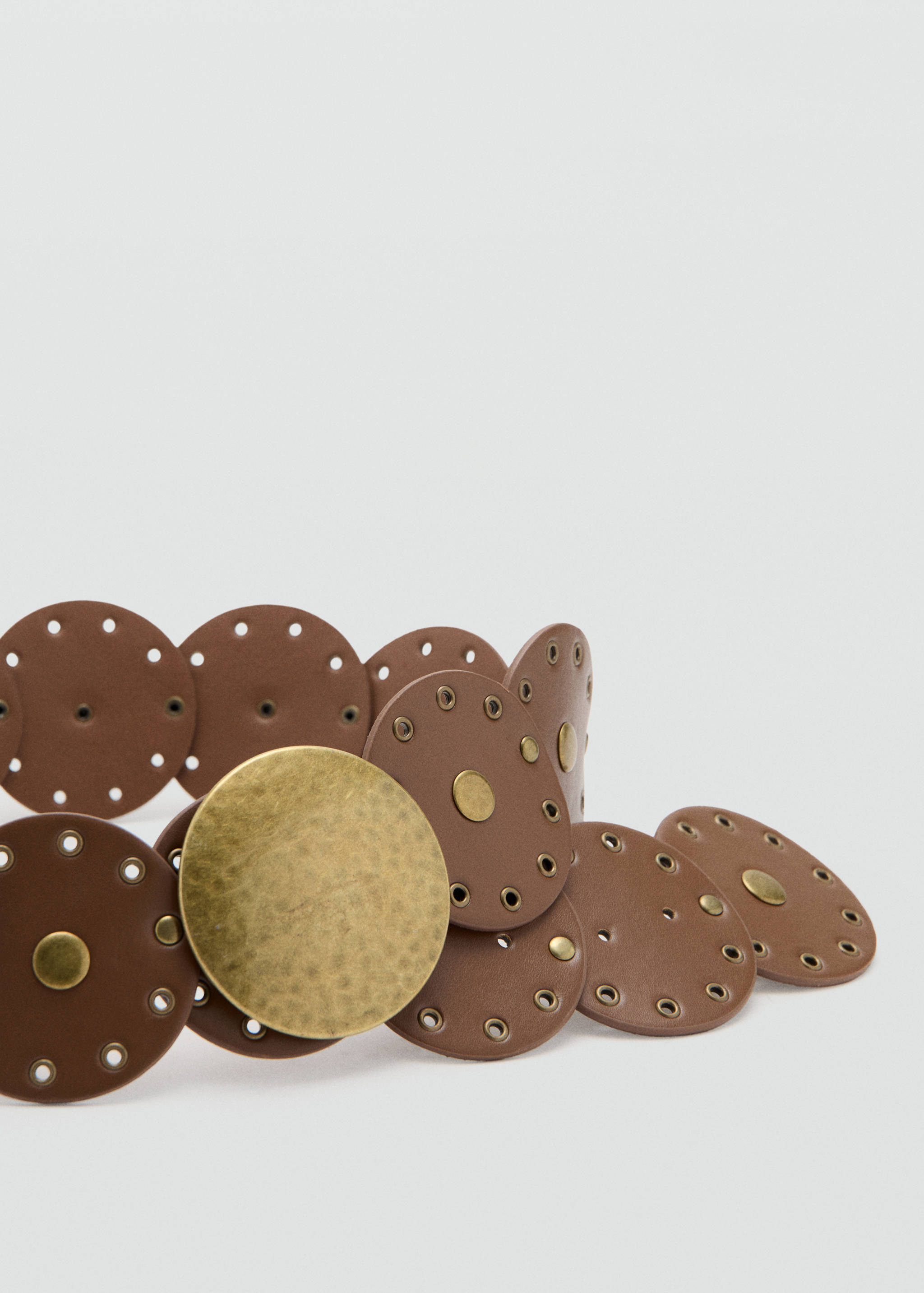 Wide studded belt - Medium plane