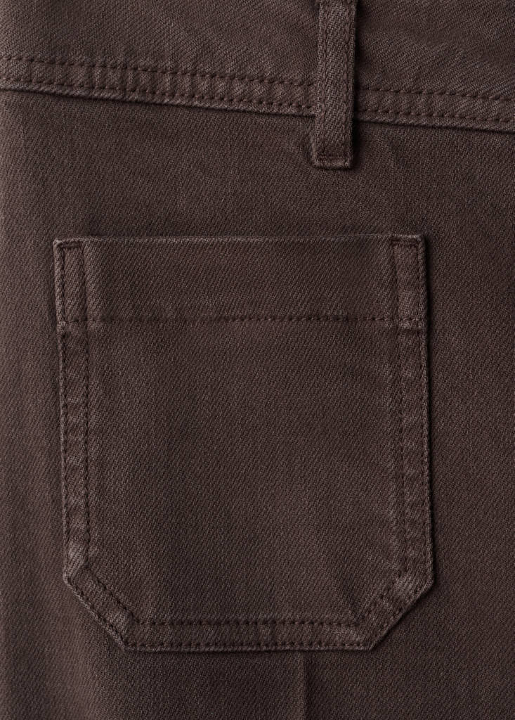 Wide leg jeans with pockets — Chocolate