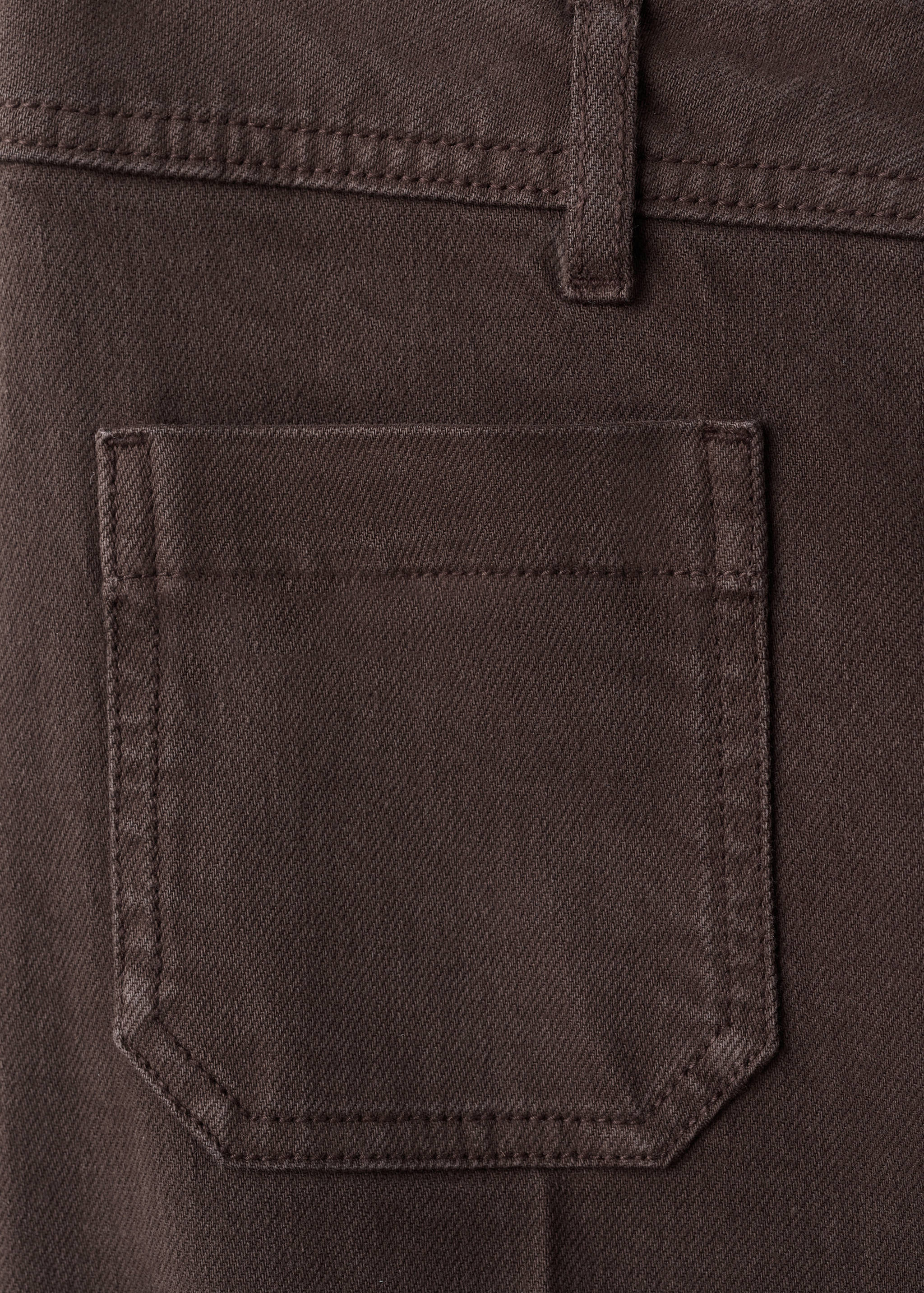 Джинсы с широкими штанинами и карманами - Деталь изделия 8