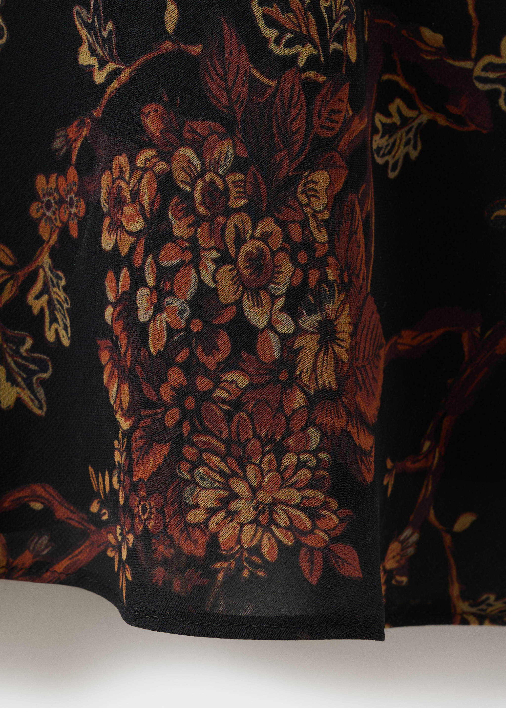 Vestido fruncido estampado floral - Detalle del artículo 0