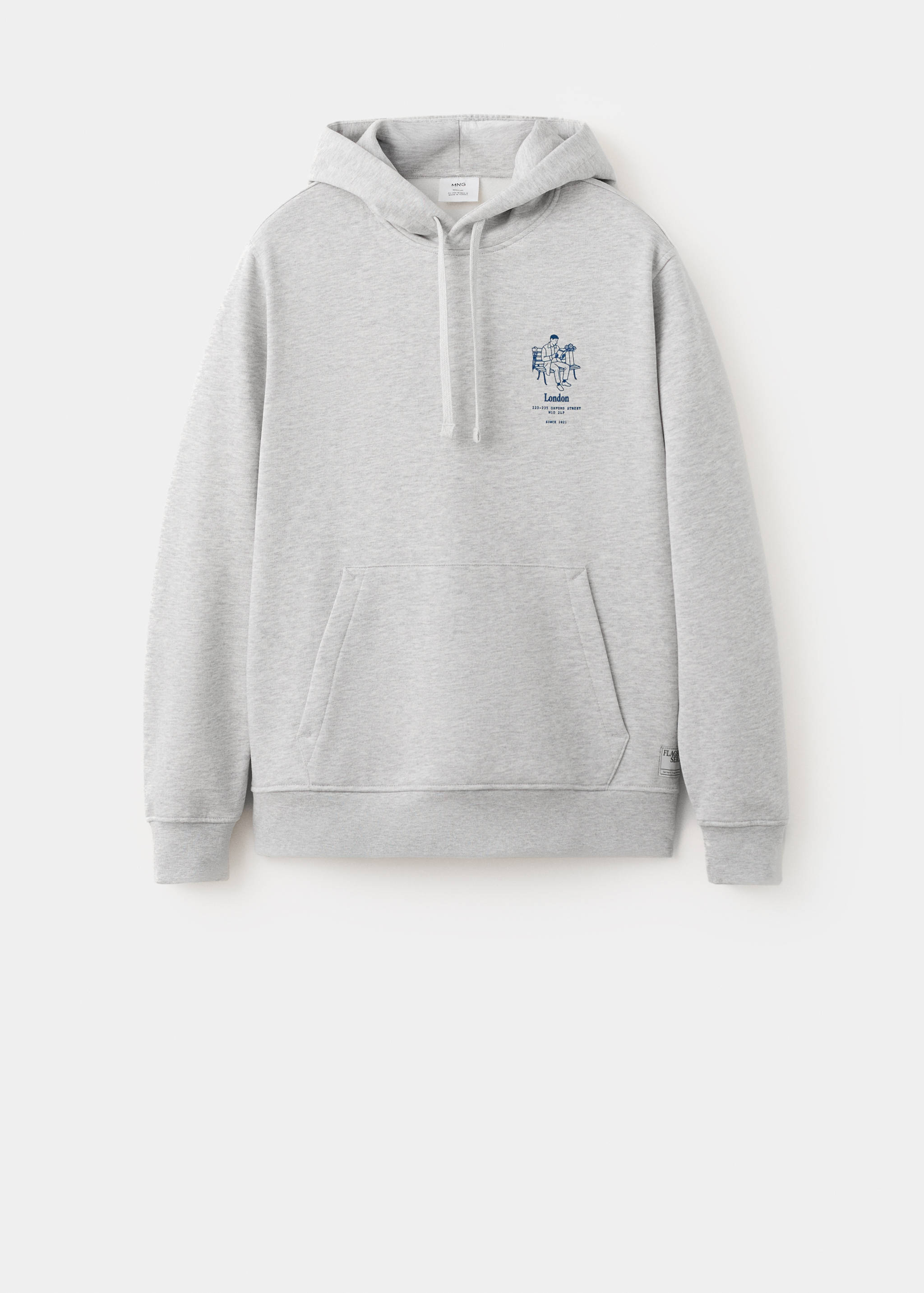 Sudadera capucha algodón texto - Artículo sin modelo