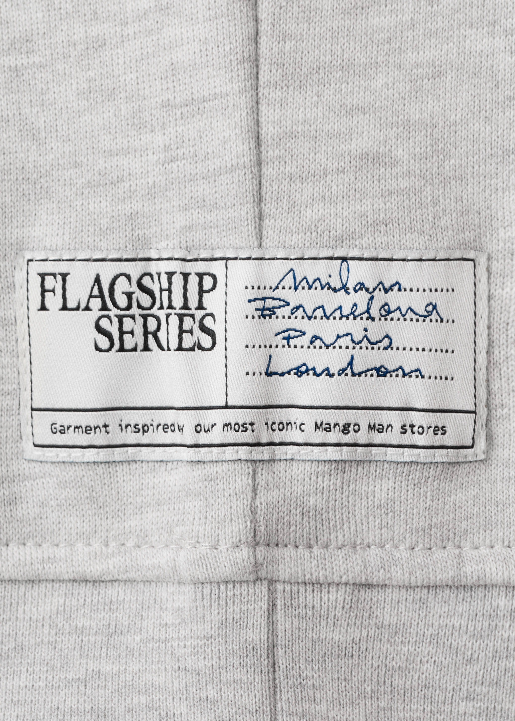 Sudadera capucha algodón texto - Detalle del artículo 0