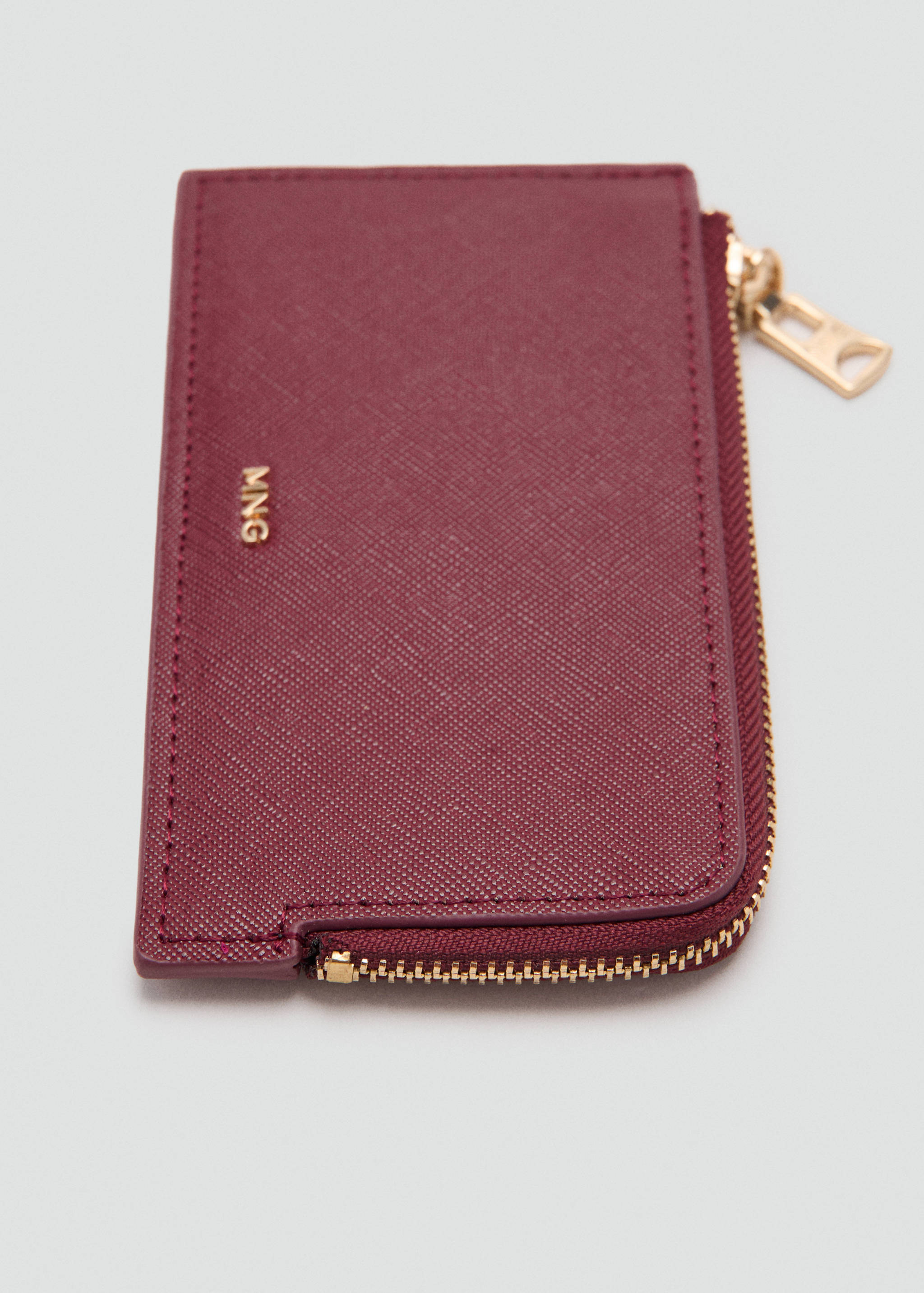 Saffiano-effect card holder with zip - Details of the article 2