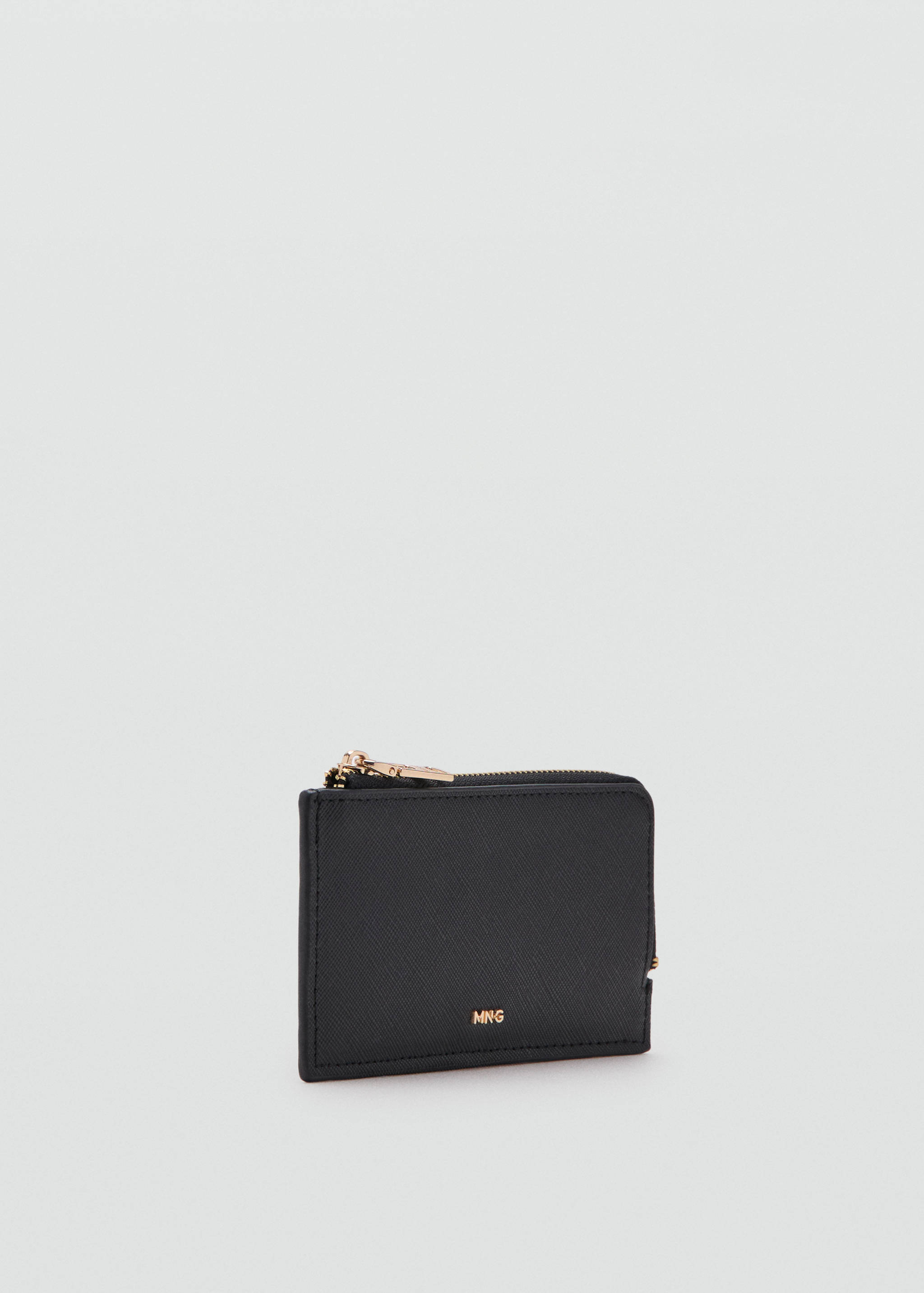 Saffiano-effect card holder with zip - Details of the article 1