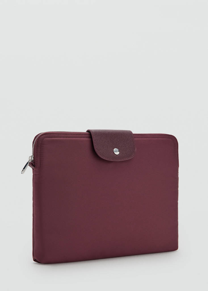 Nylon laptop case — Burgundy