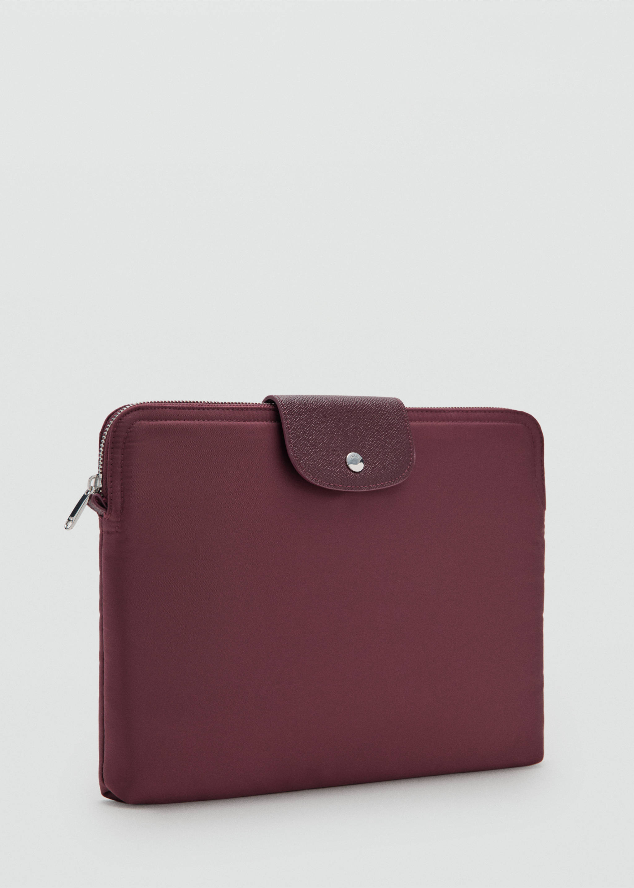 Nylon laptop case - Medium plane, Burgundy. Ref: 27061333-00.