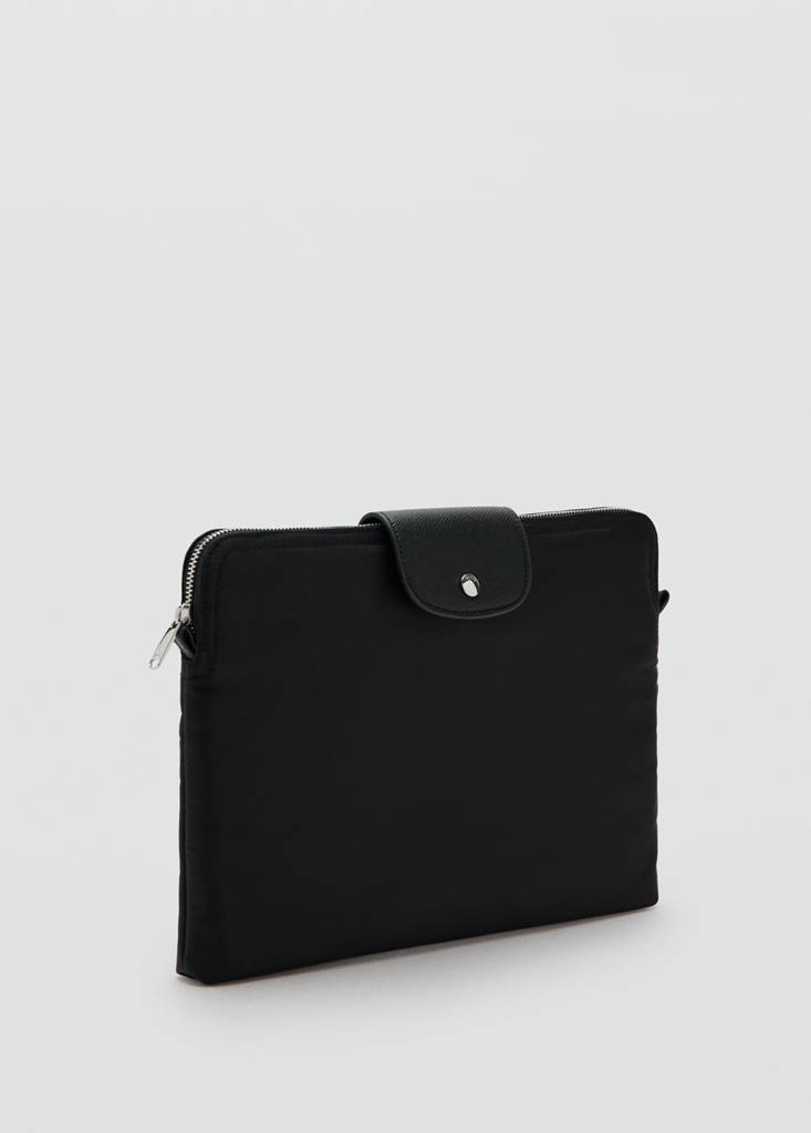 Nylon laptop case — Black