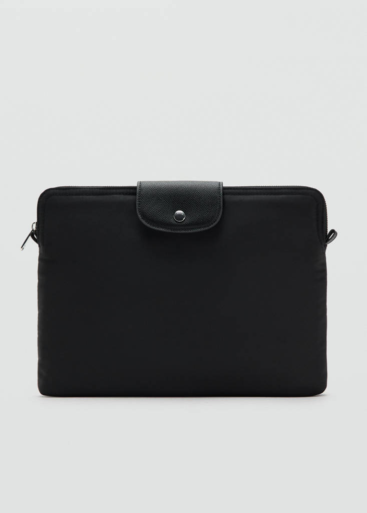 Nylon laptop case — Black
