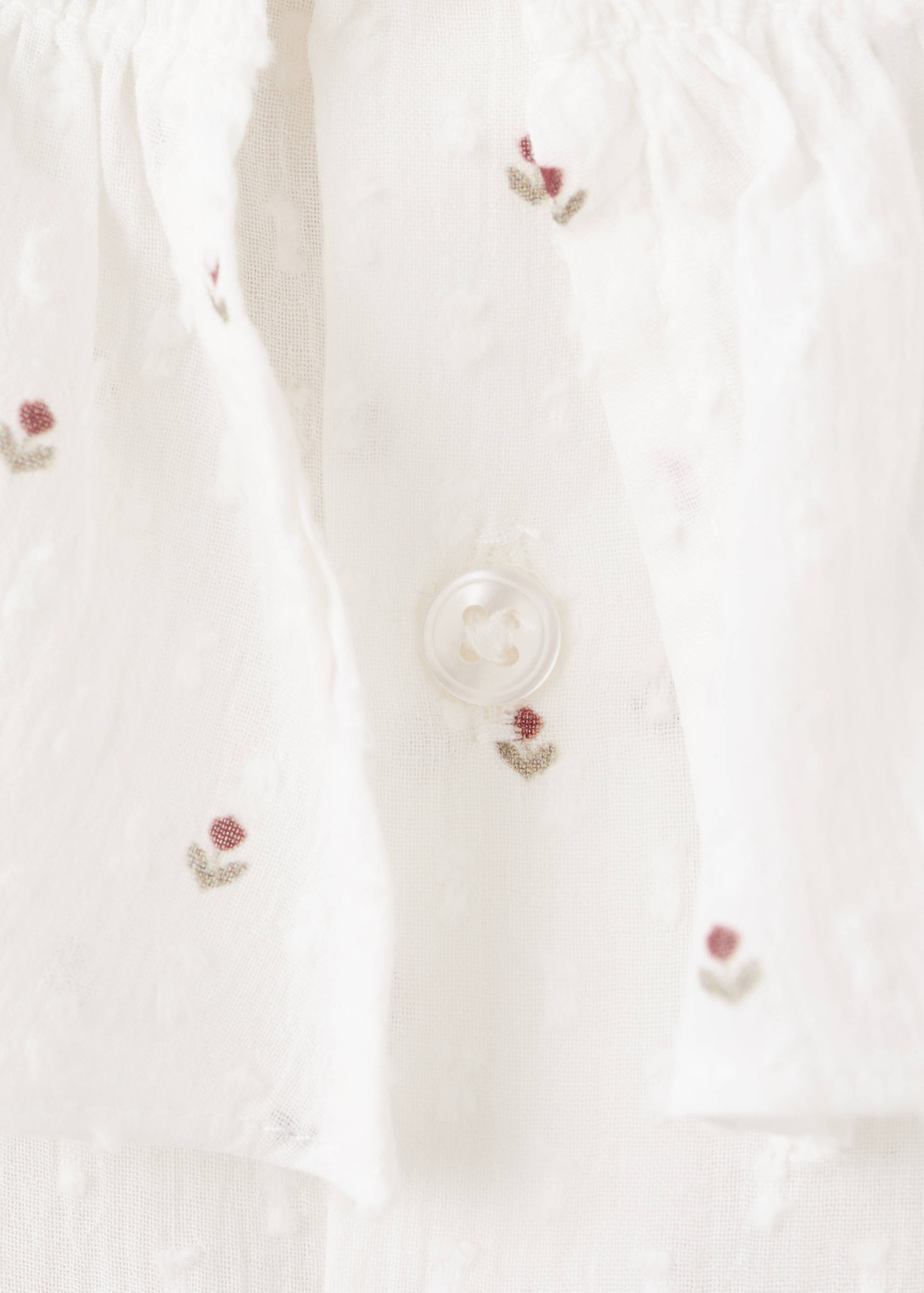 Blusa cuello babydoll bordada - Detalle del artículo 0