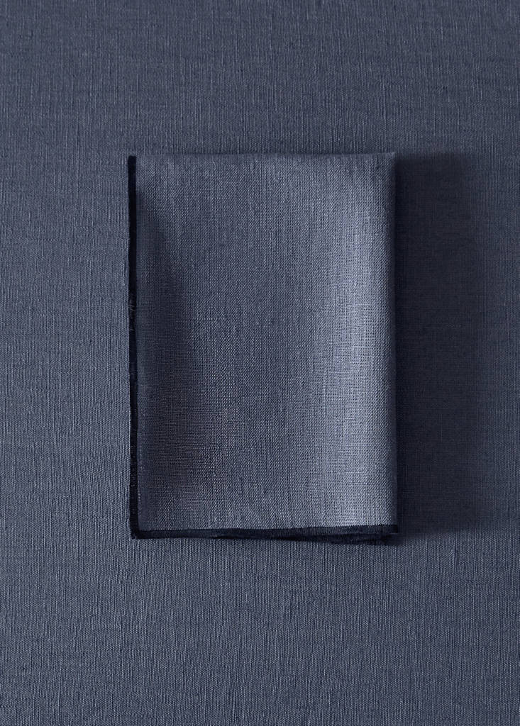 Servilletas 100% lino overlock contraste