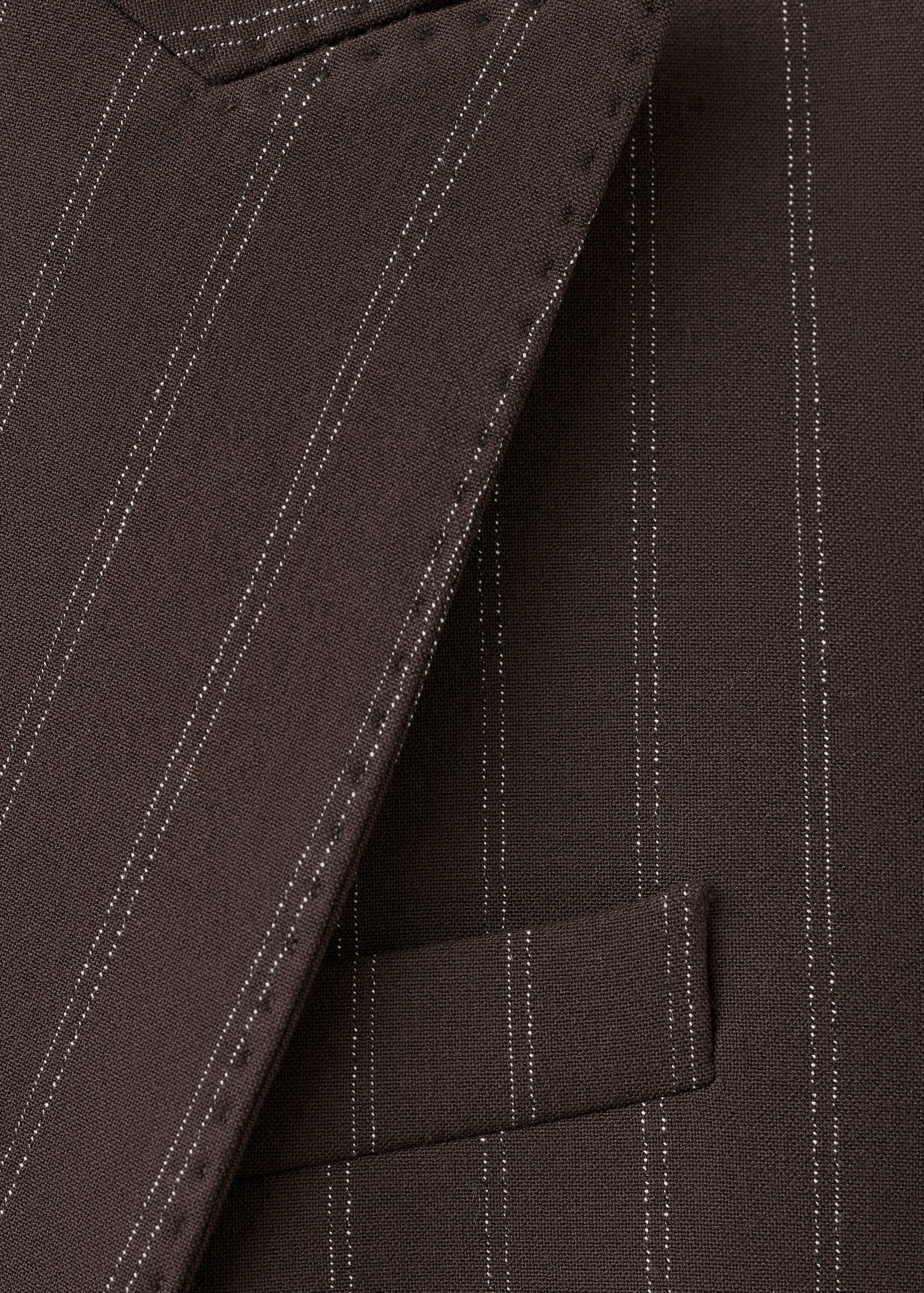 Blazer traje raya diplomática doble botonadura - Detalle del artículo 8