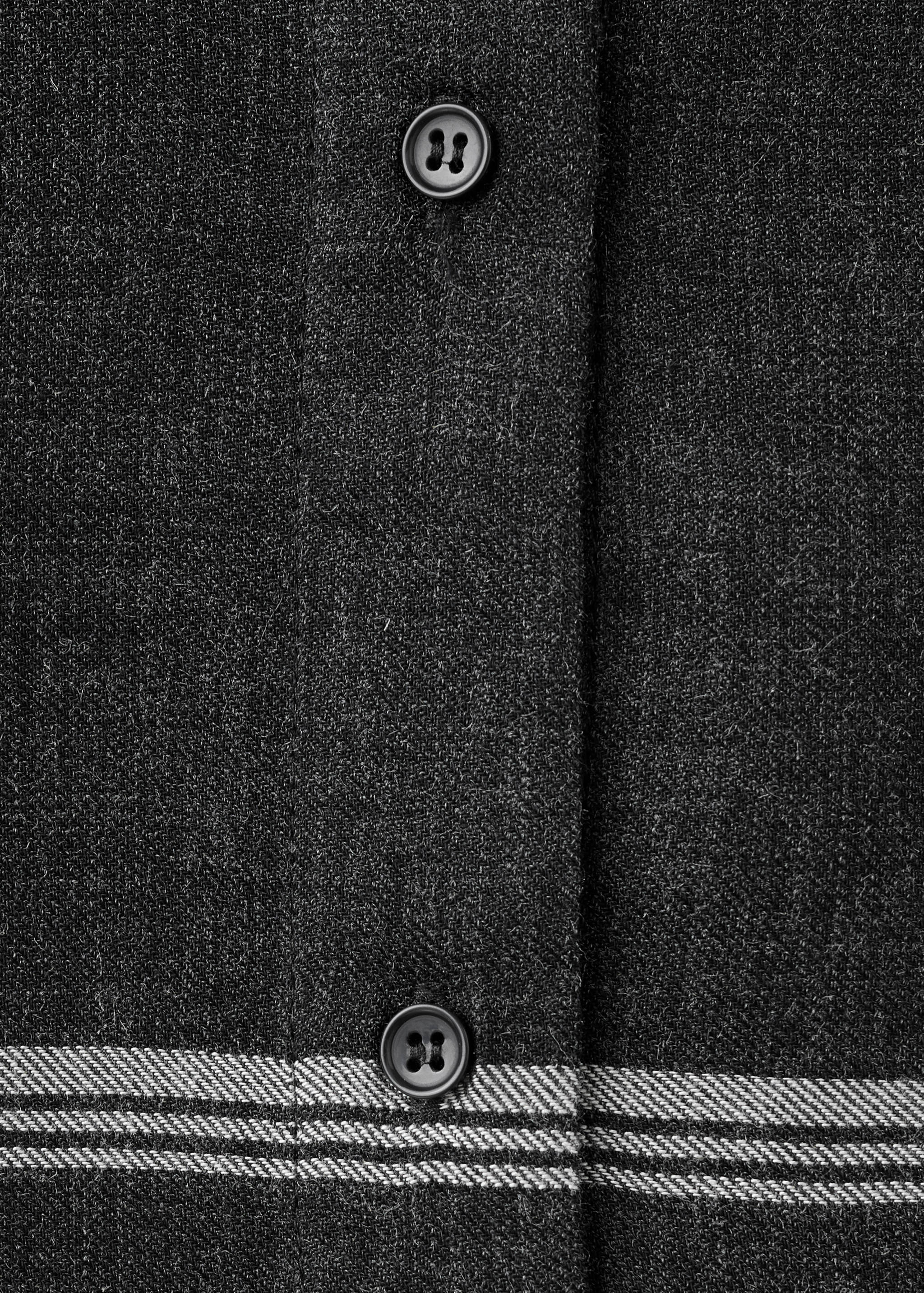 Blouse à carreaux col écharpe - Détail de l'article 0