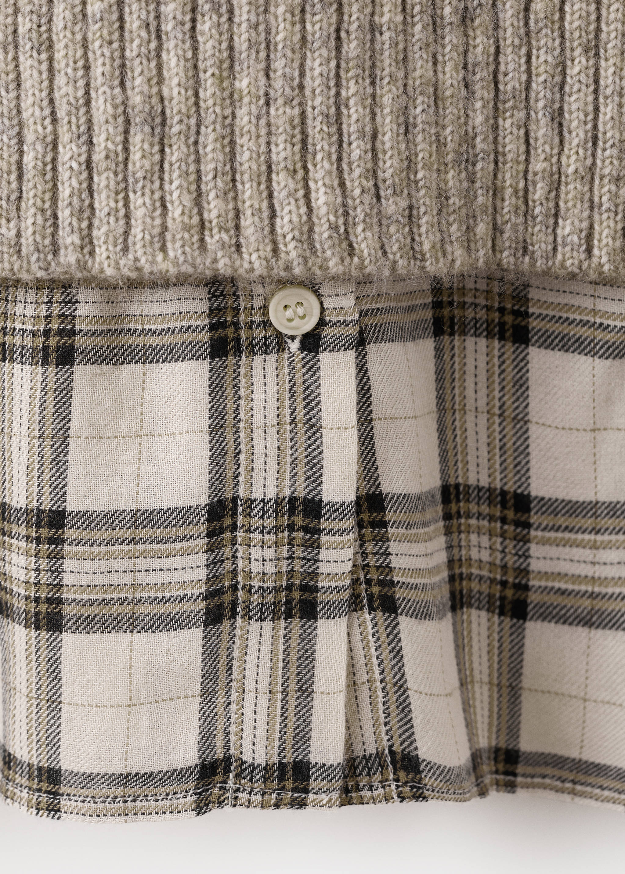 Combined shirt sweater - Details of the article 0