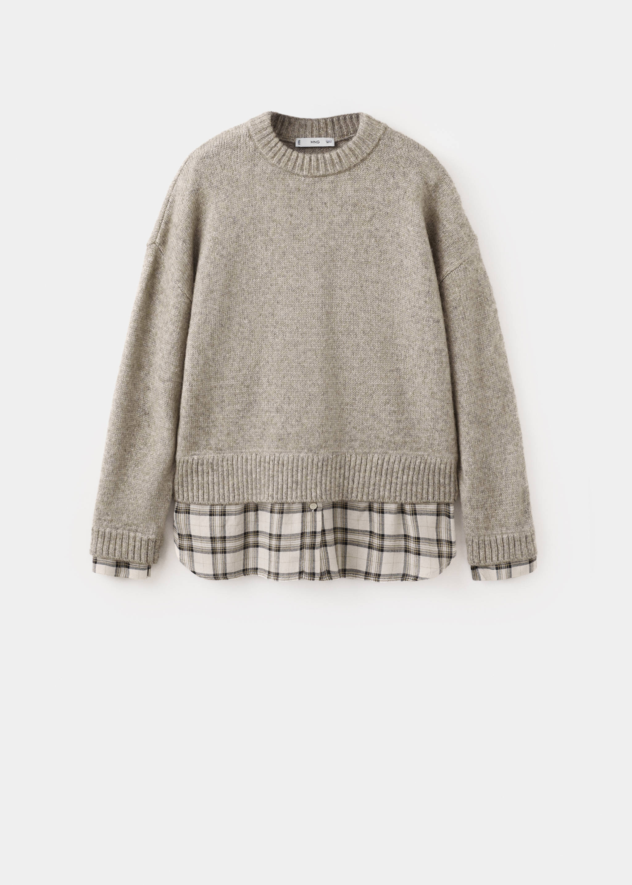 Combined shirt sweater - Article without model