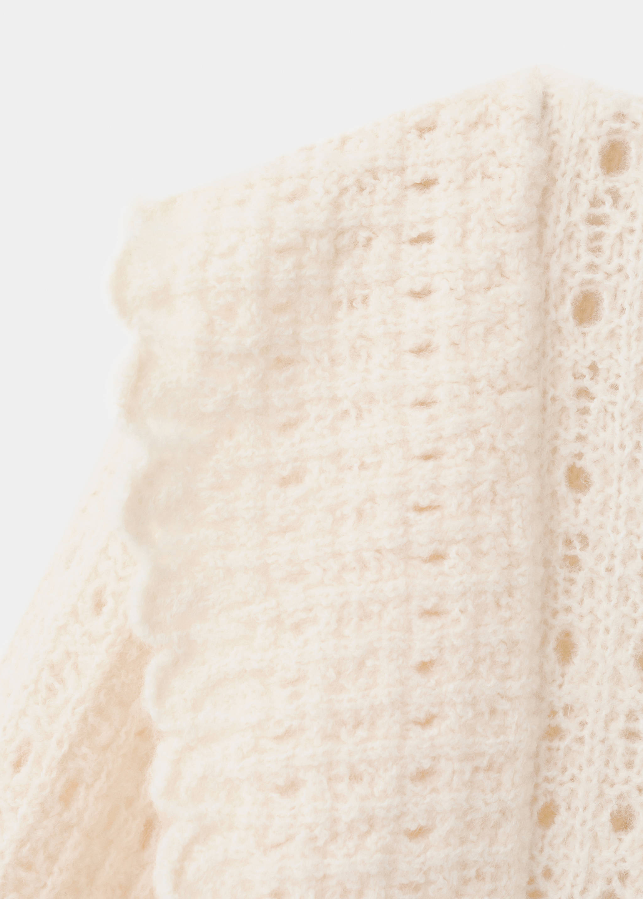 Openwork knitted sweater with ruffles - Details of the article 8