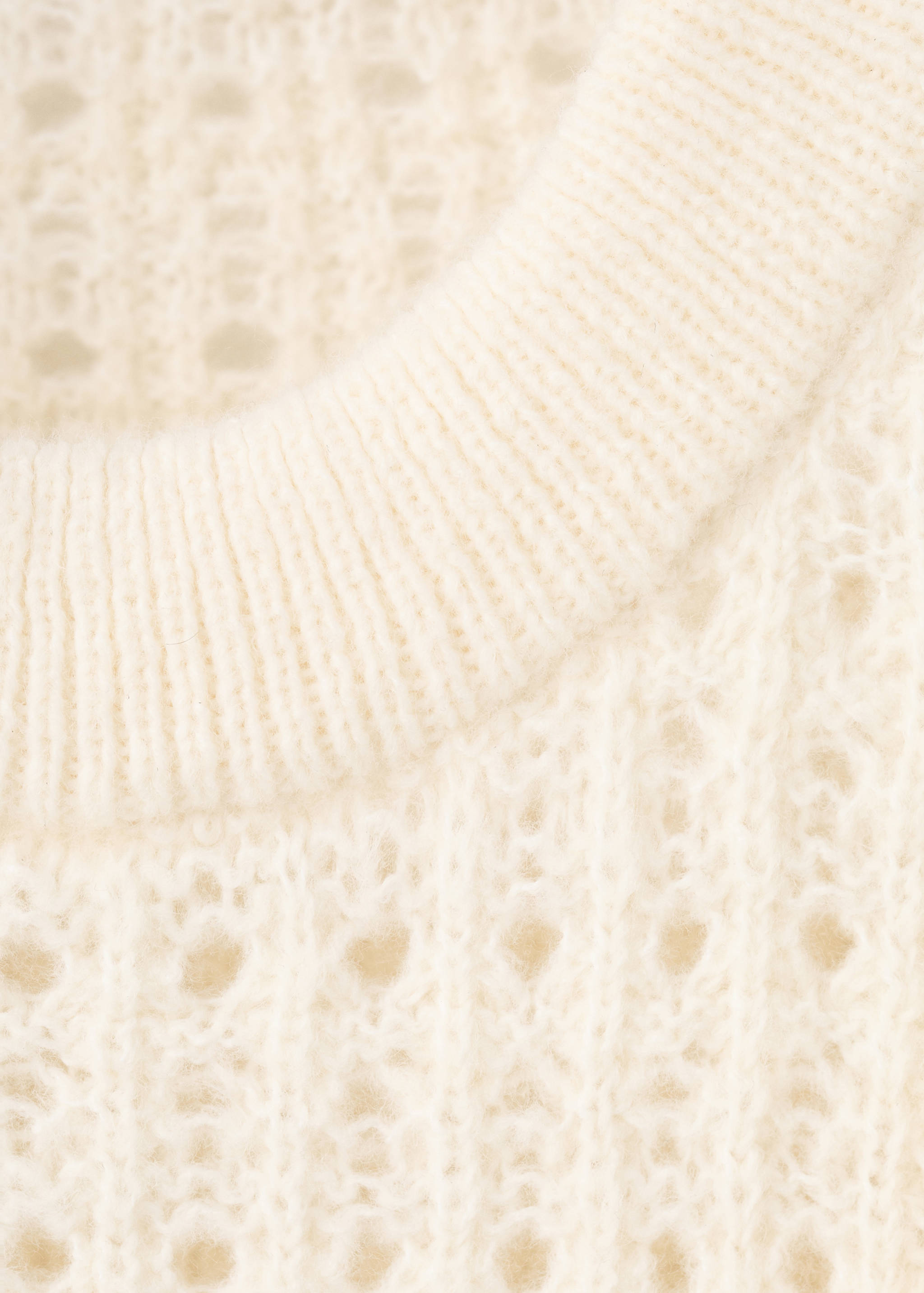 Openwork knitted sweater with ruffles - Details of the article 8