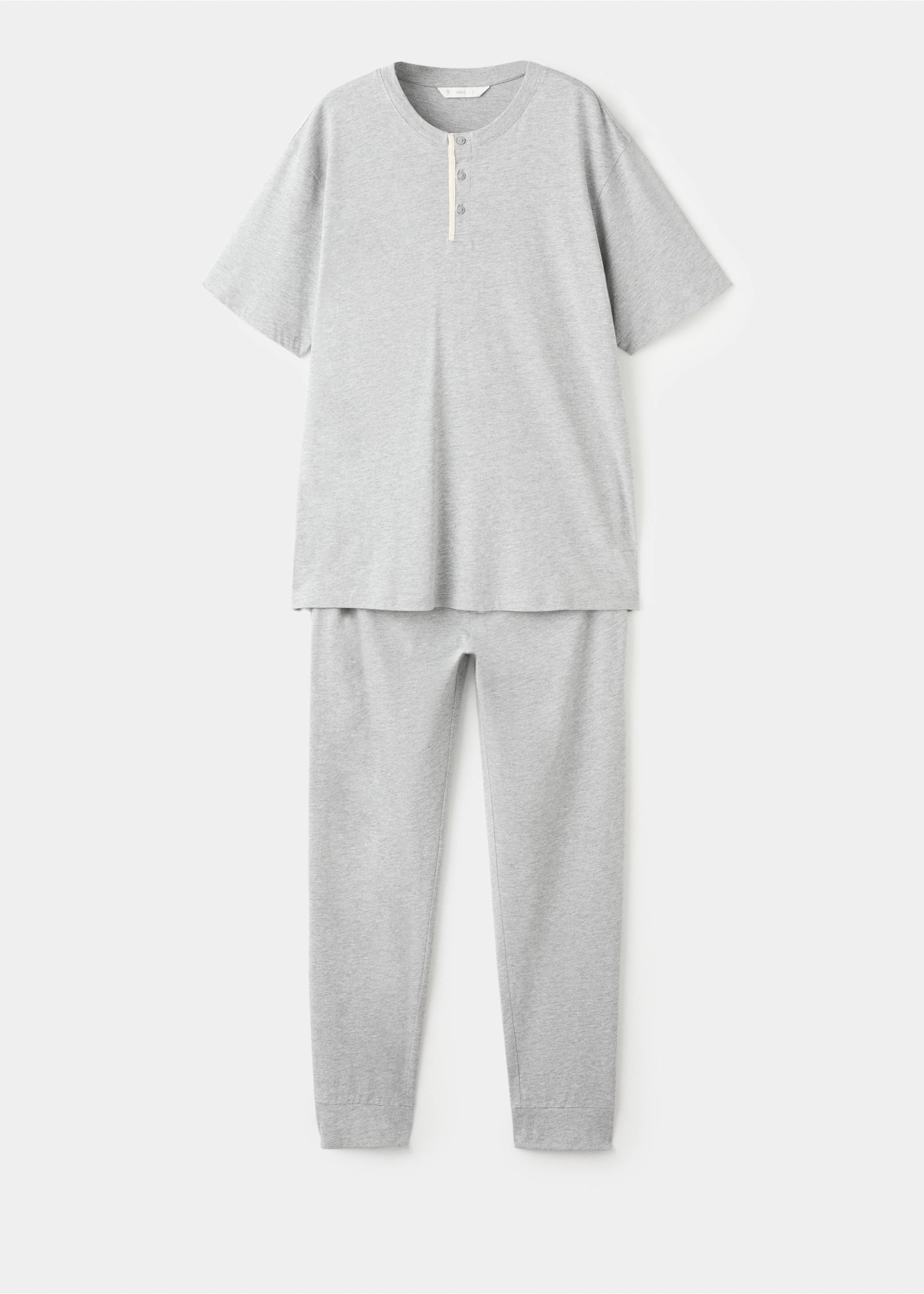 Pack pijama largo algodón - Artículo sin modelo, Gris. Ref: 27061509-00.
