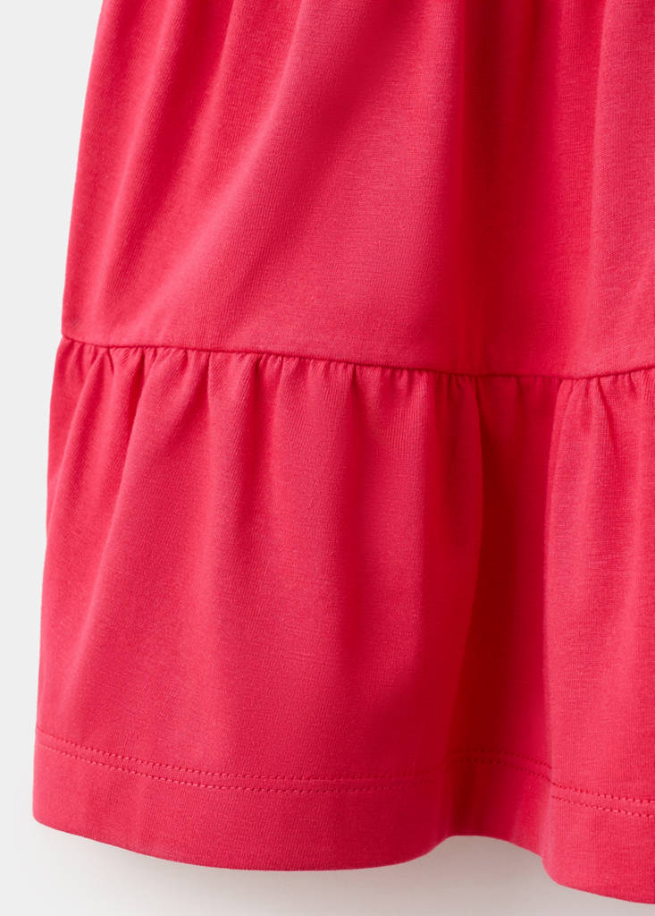 Ruffles flowy dress — Red