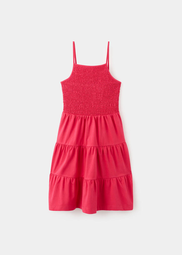 Ruffles flowy dress — Red