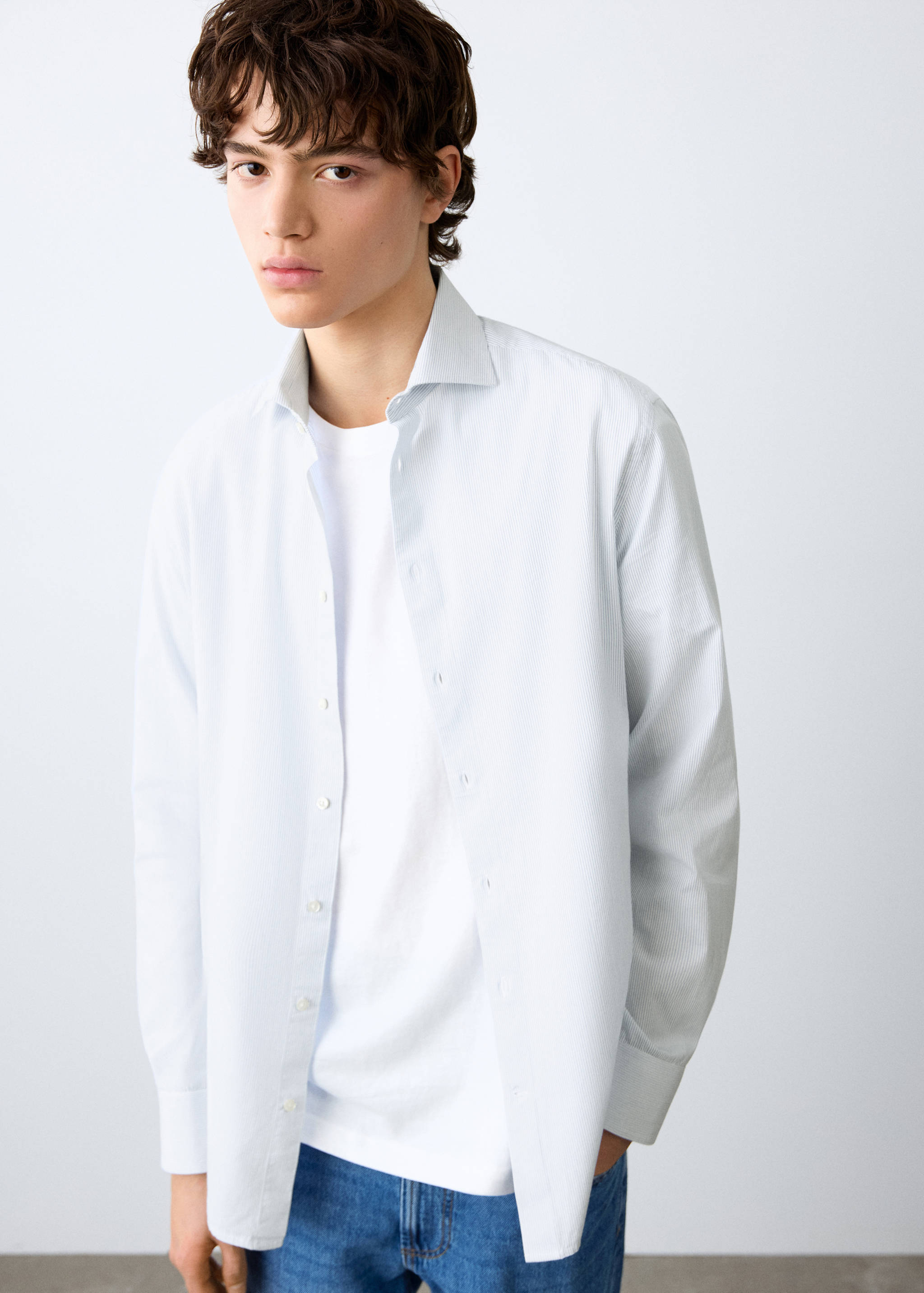 Classic-fit striped shirt - Medium plane