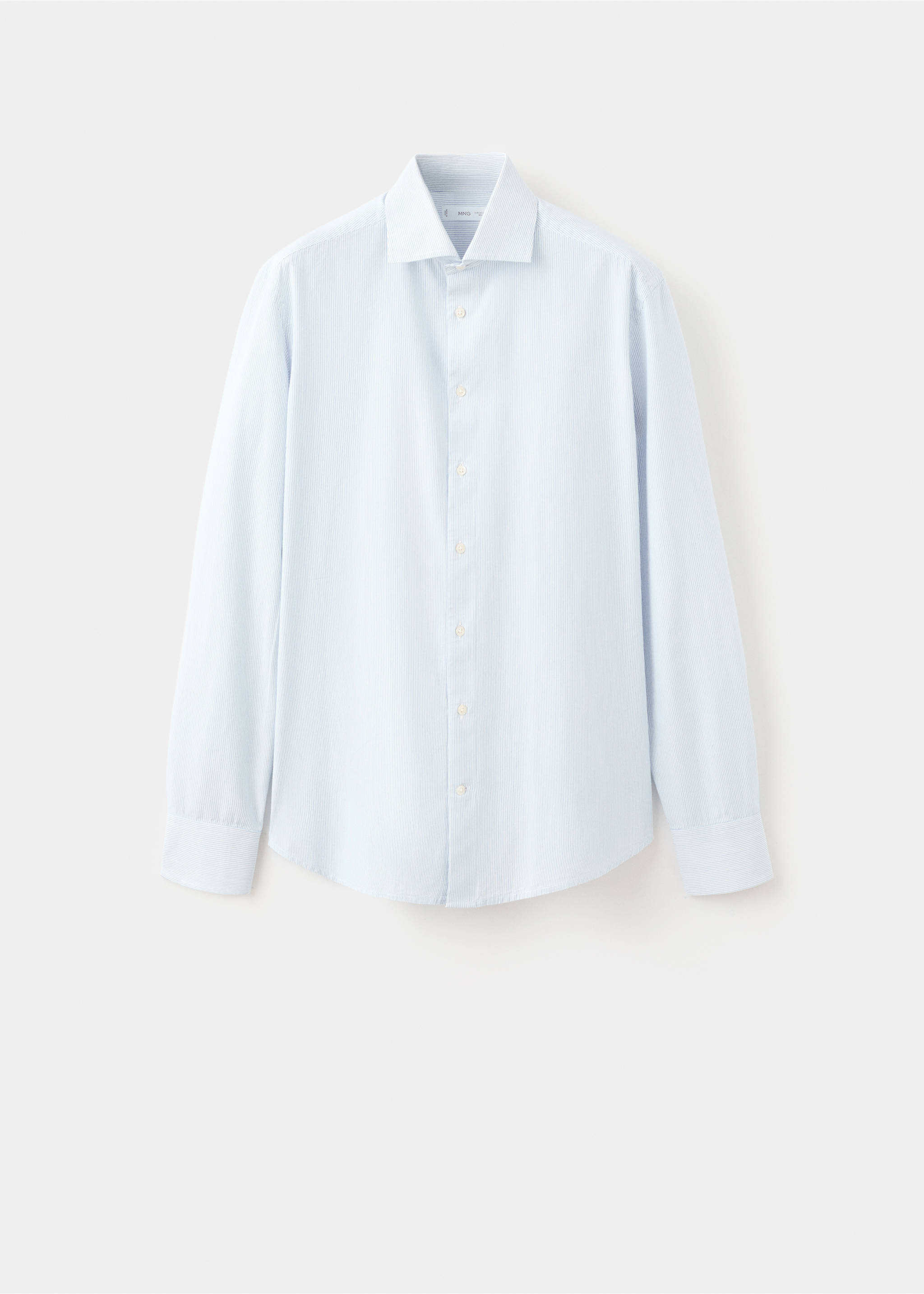 Classic-fit striped shirt - Article without model, Sky Blue. Ref: 27061511-00.