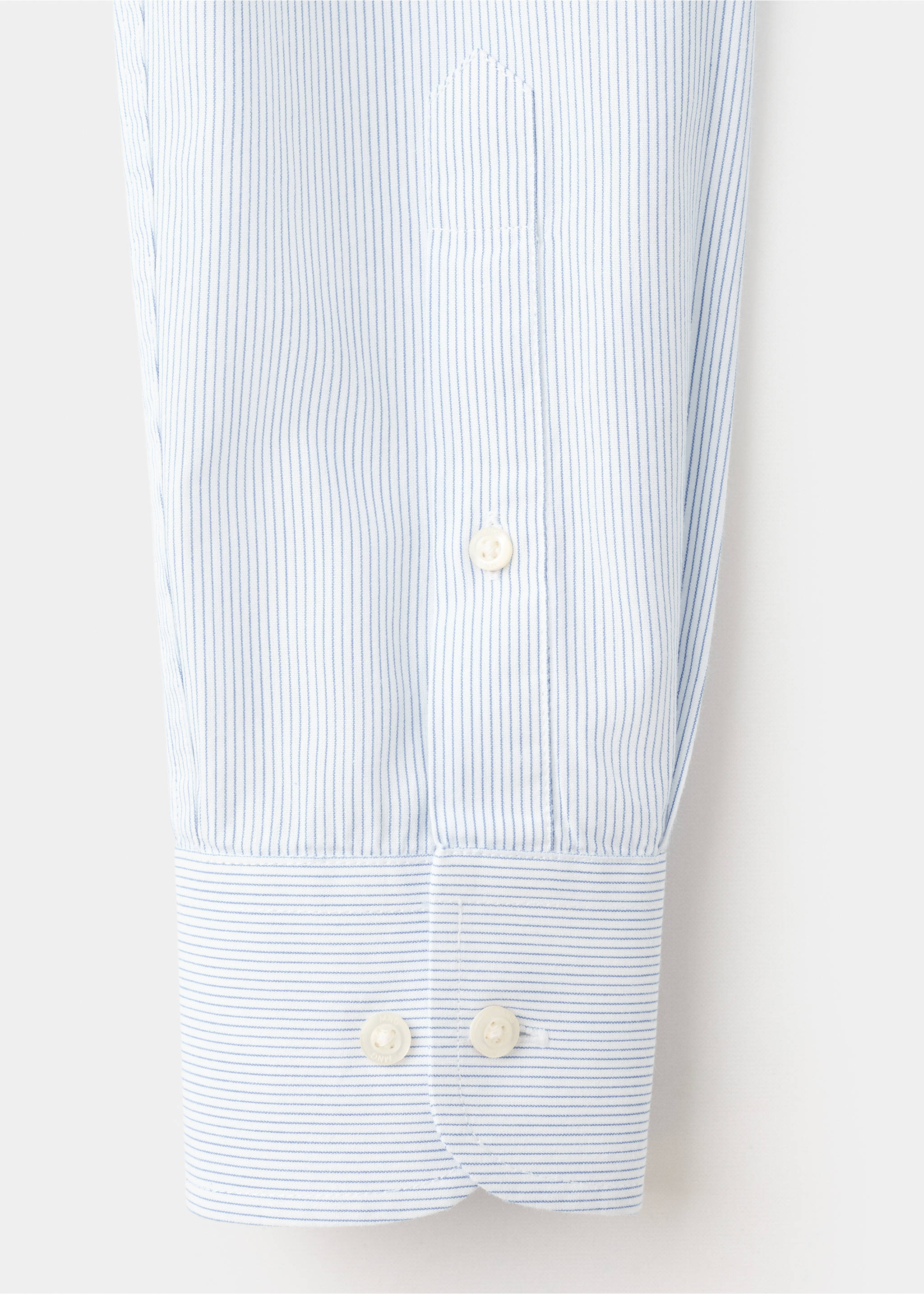 Classic-fit striped shirt - Details of the article 0, Sky Blue. Ref: 27061511-00.