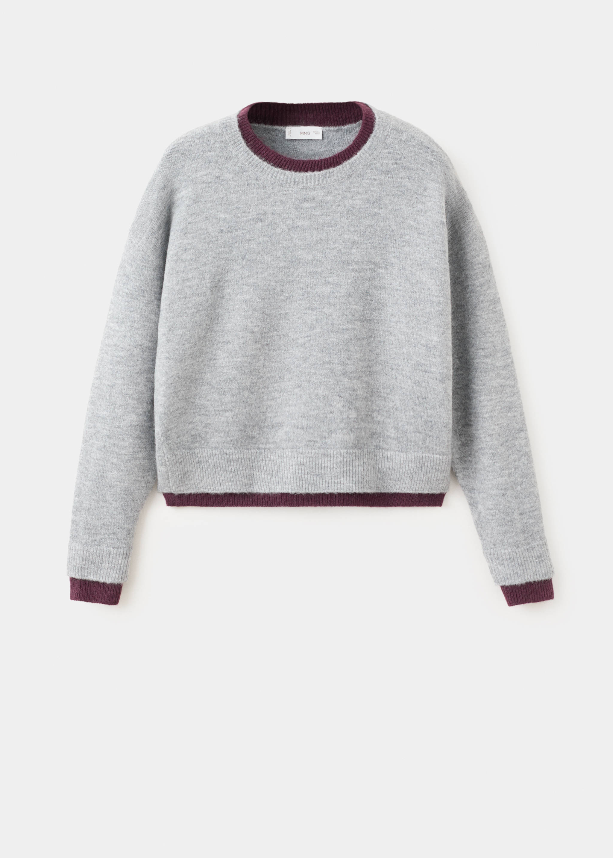 Bicolour knit sweater - Article without model