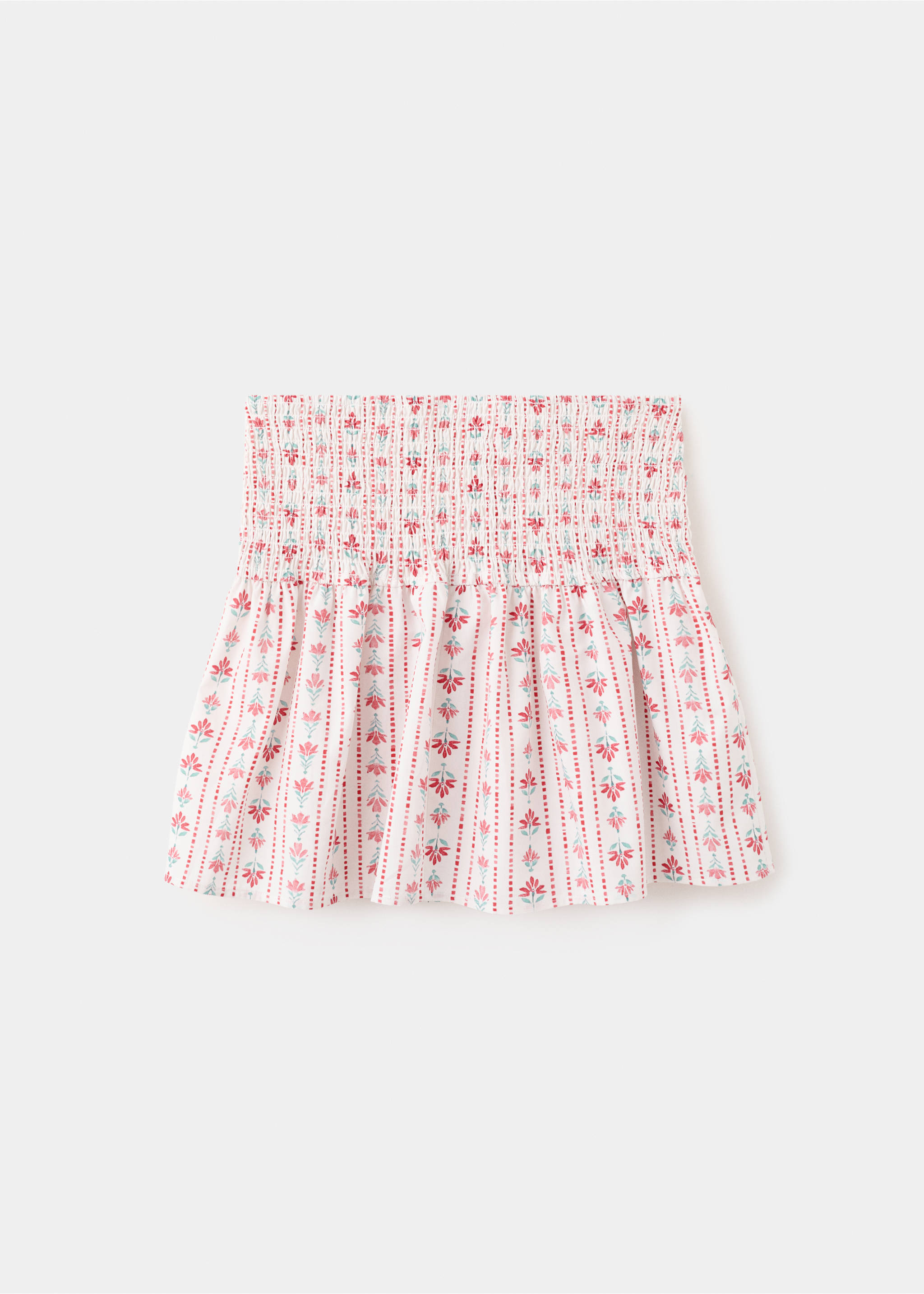 褶皱花朵短裙 - null, 红色. Ref: 27061514-00.