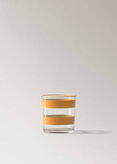 Striped glass vase — Yellow 6