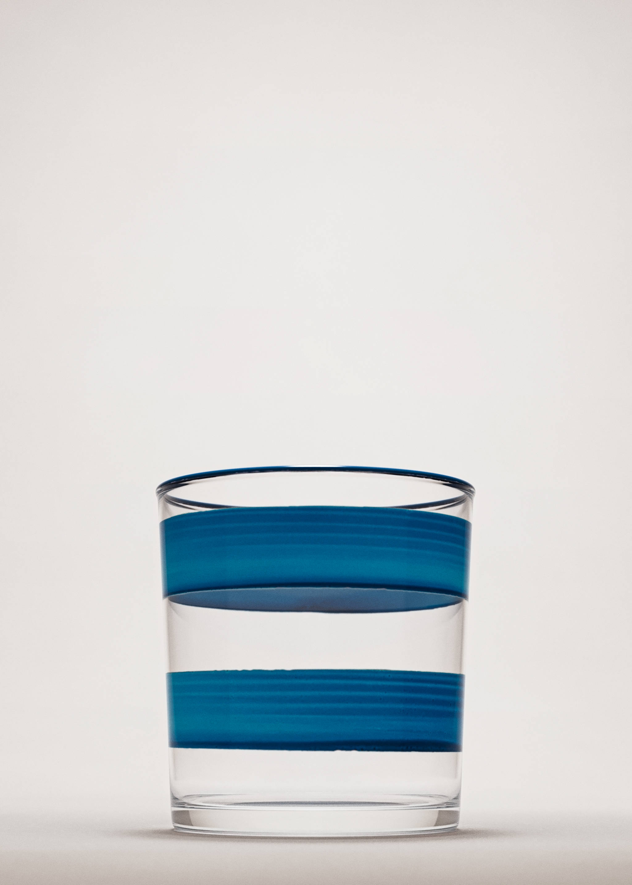 Striped glass vase - General plane