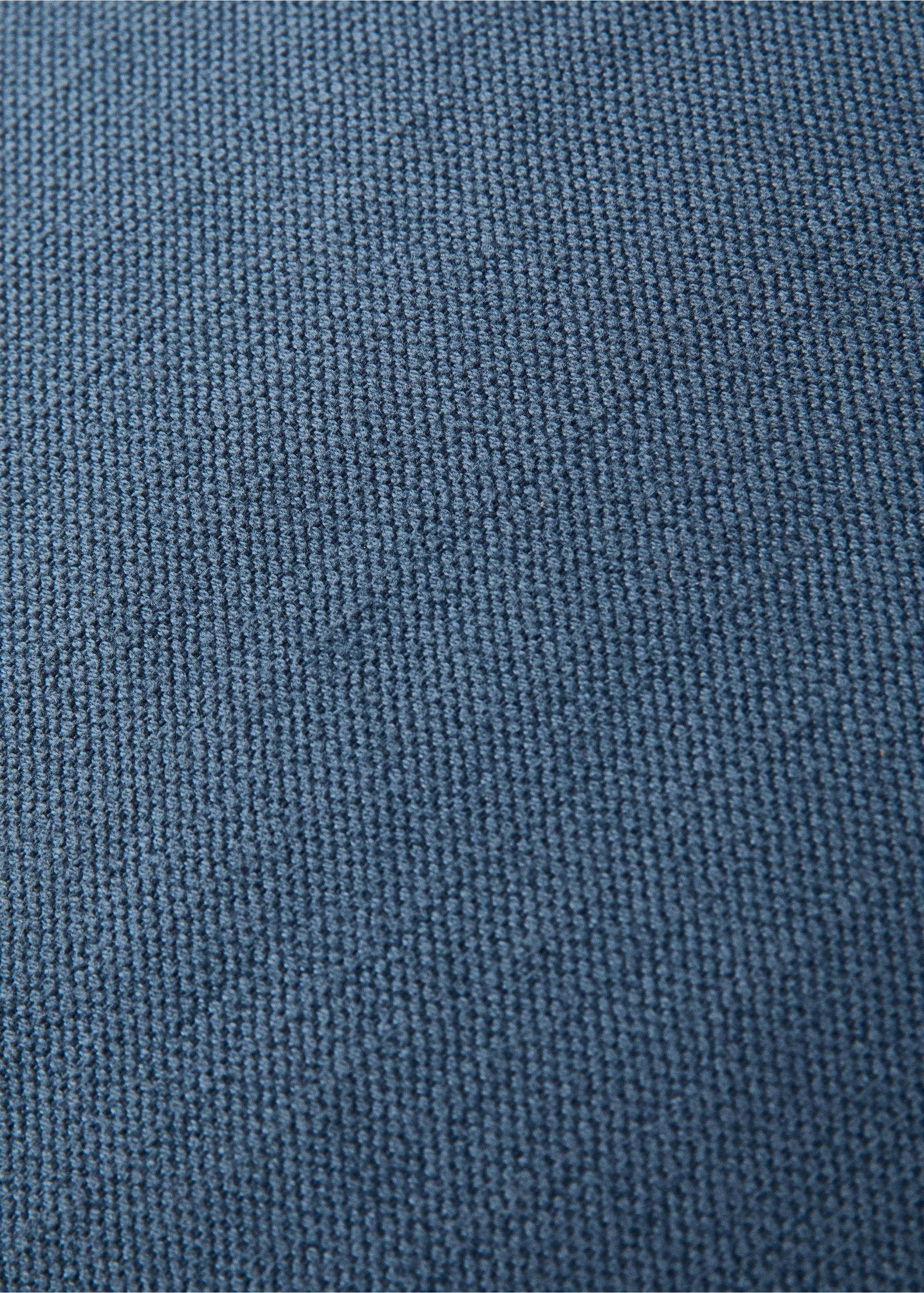 Cotton linen cushion cover with overlock tab 50x50 cm - Details of the article 3, Indigo Blue. Ref: 27061525-00.