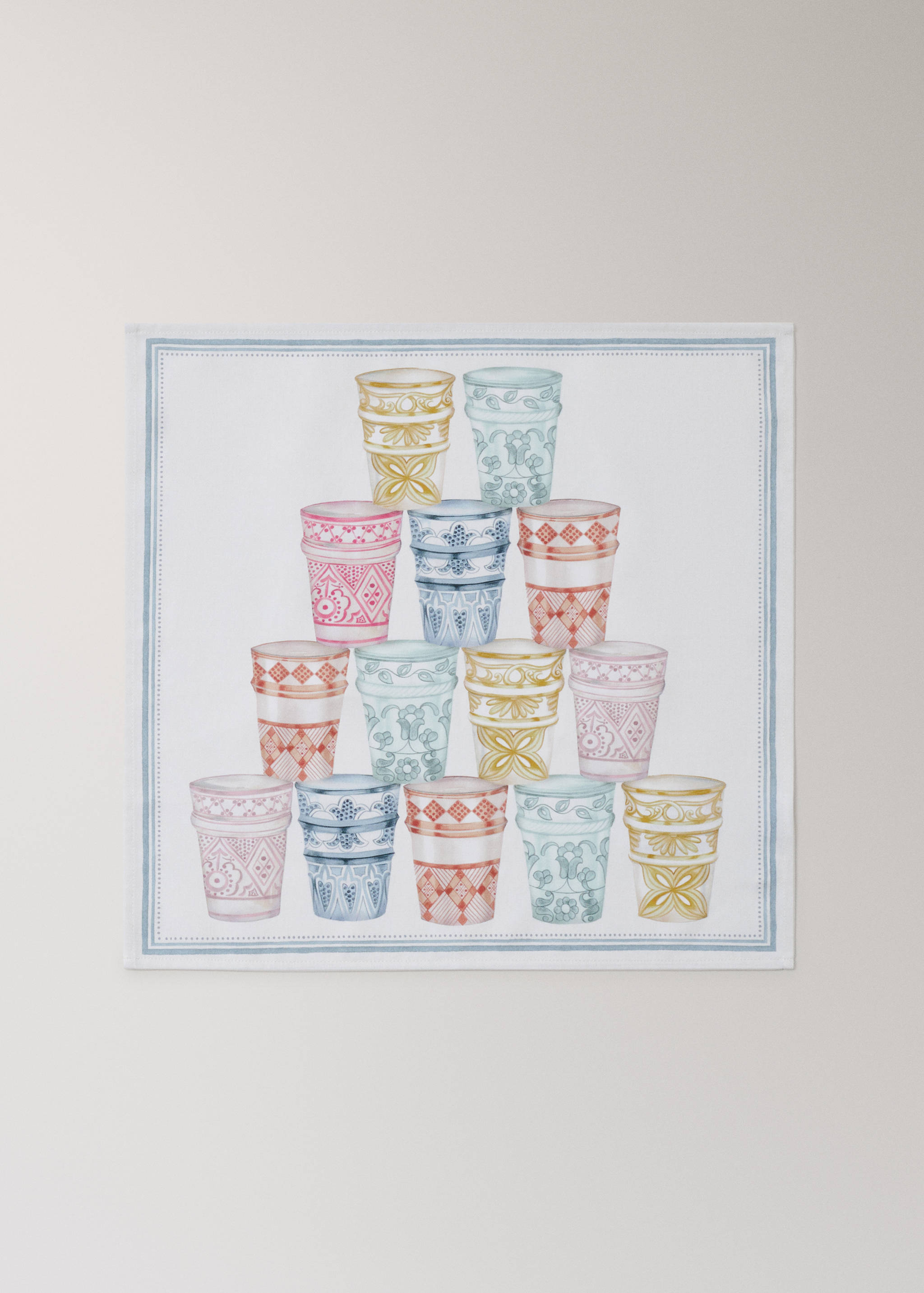 Cotton napkins Moroccan-style tumblers - Article without model
