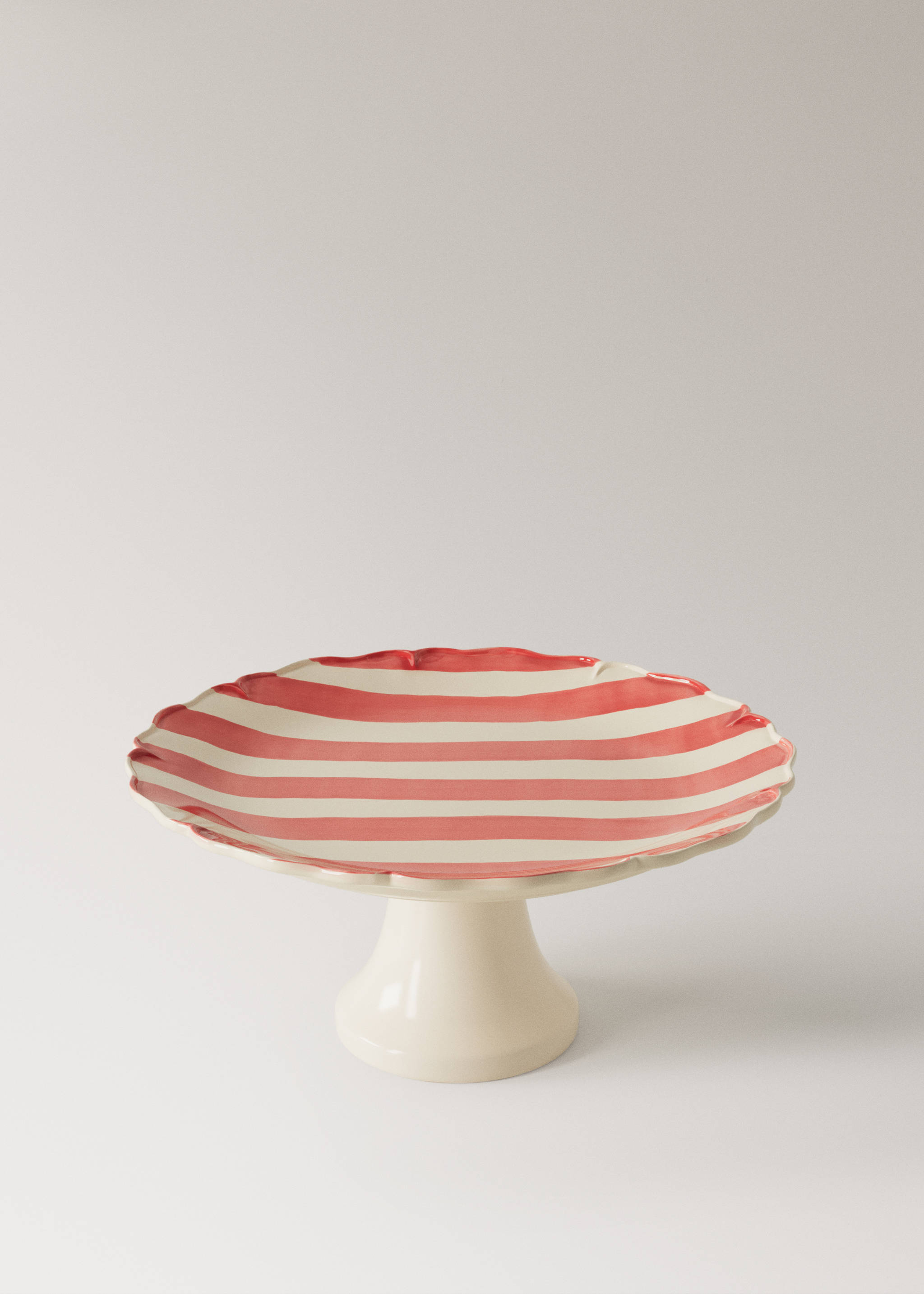 Taartplateau van aardewerk met strepen - Detail van het artikel 3