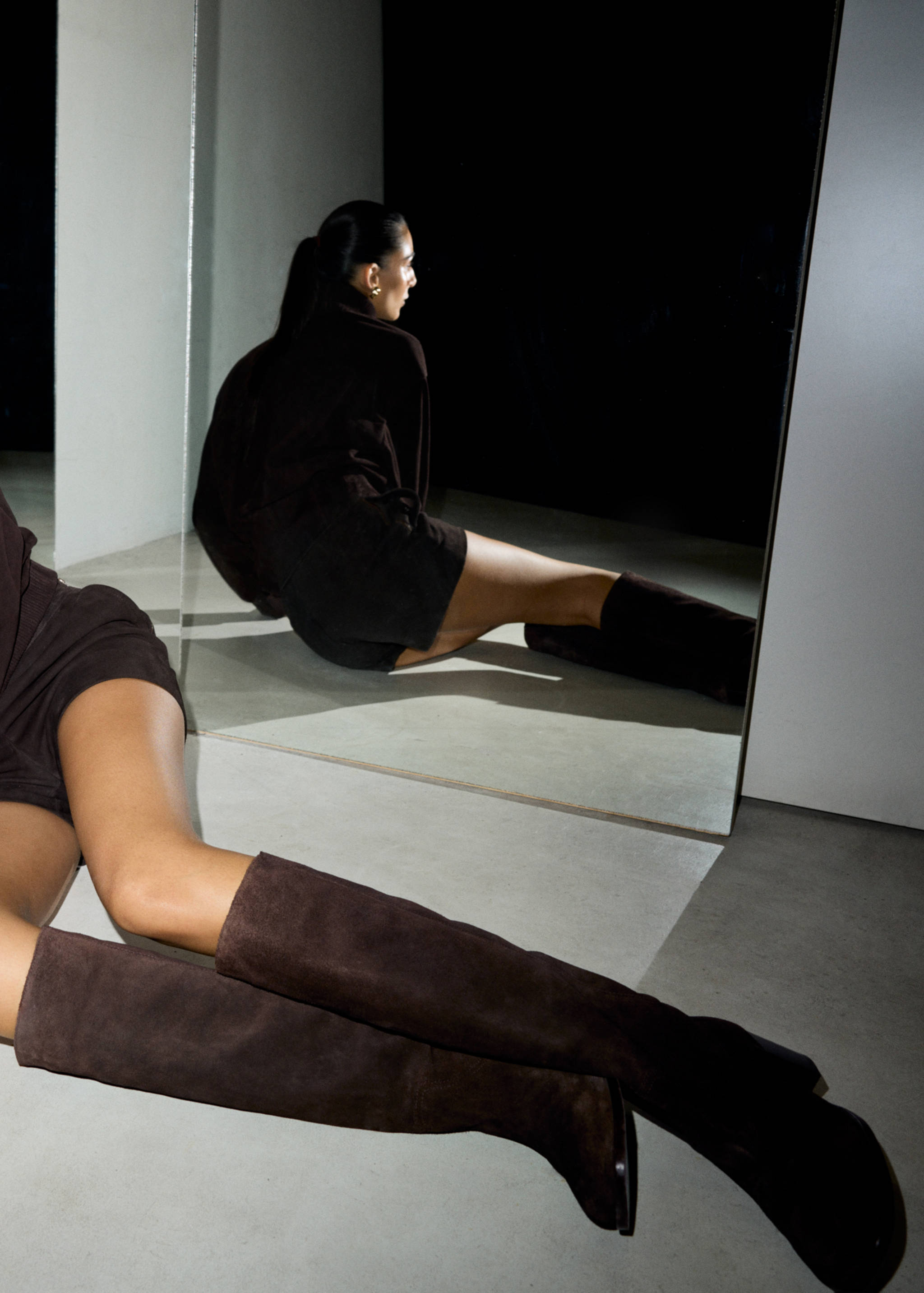 Bottes suède talon - Plan général