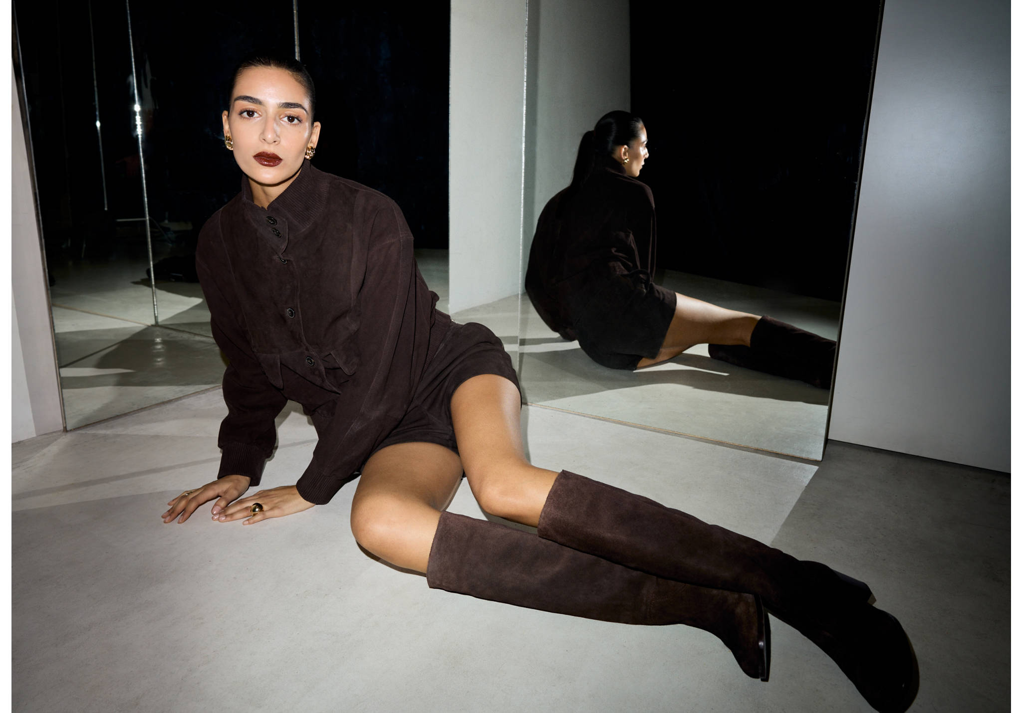 Heel suede boots - Panoramic plane