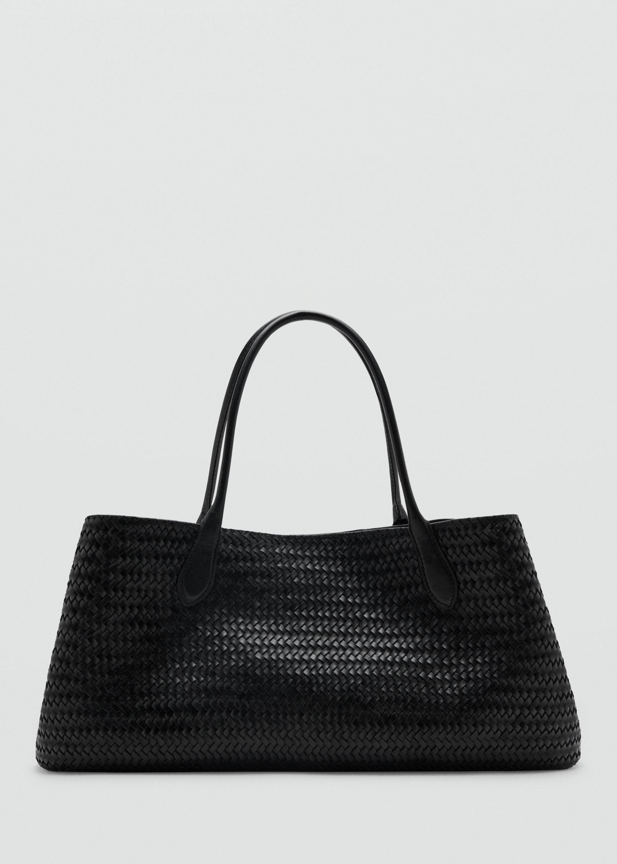 Grand sac porté épaule cuir tressé - Article sans modèle