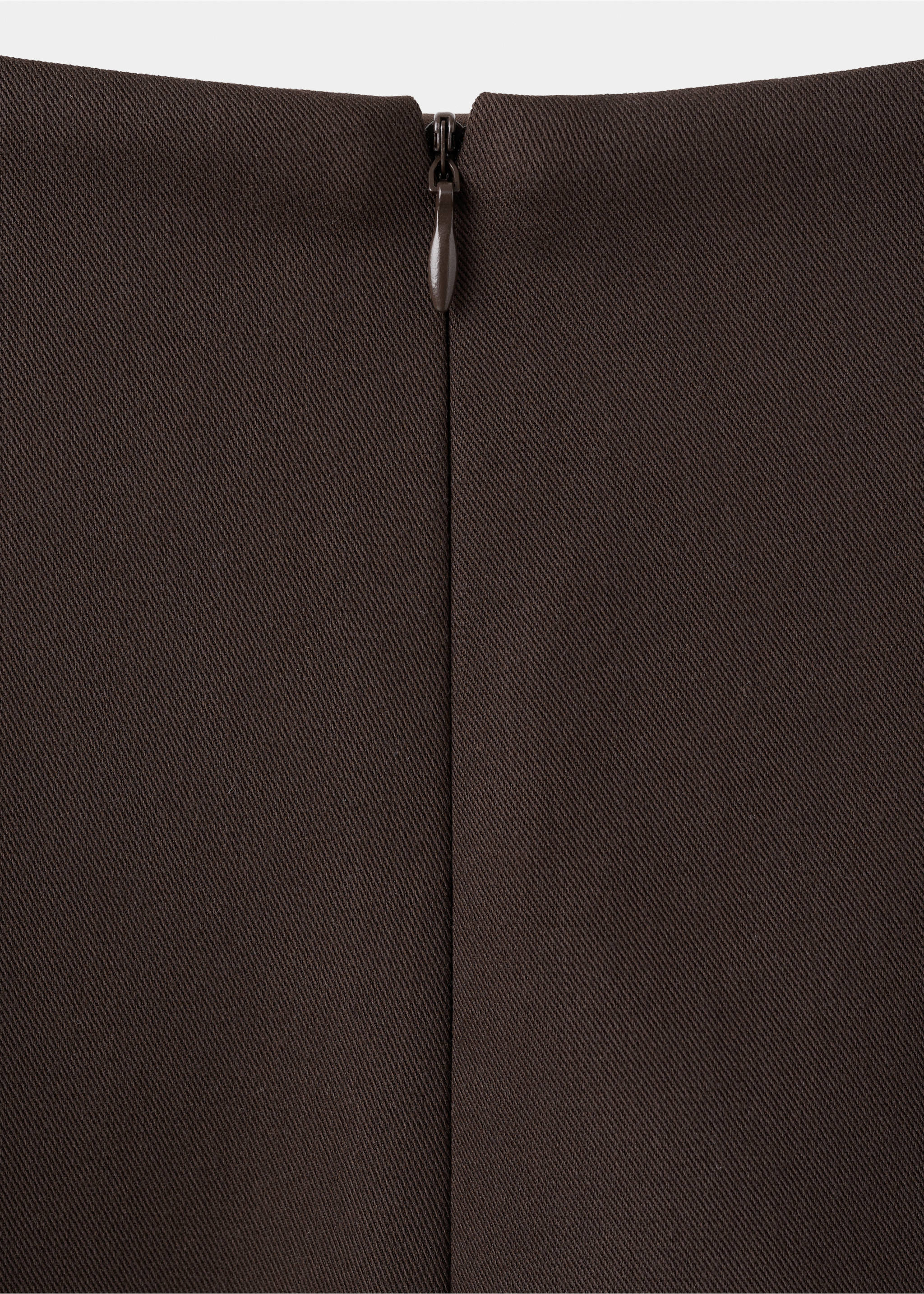 Falda evasé costuras - Detalle del artículo 0, Chocolate. Ref: 27062543-00.