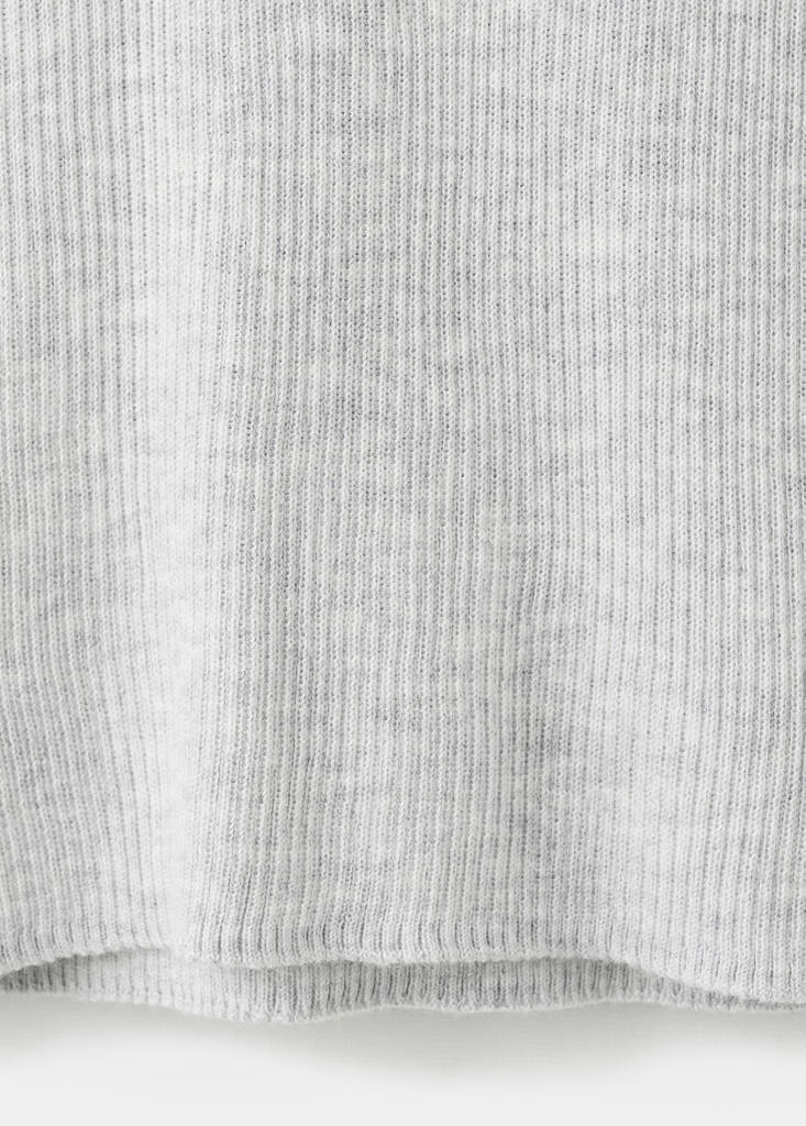 Knitted short-sleeve t-shirt — Medium Heather Grey