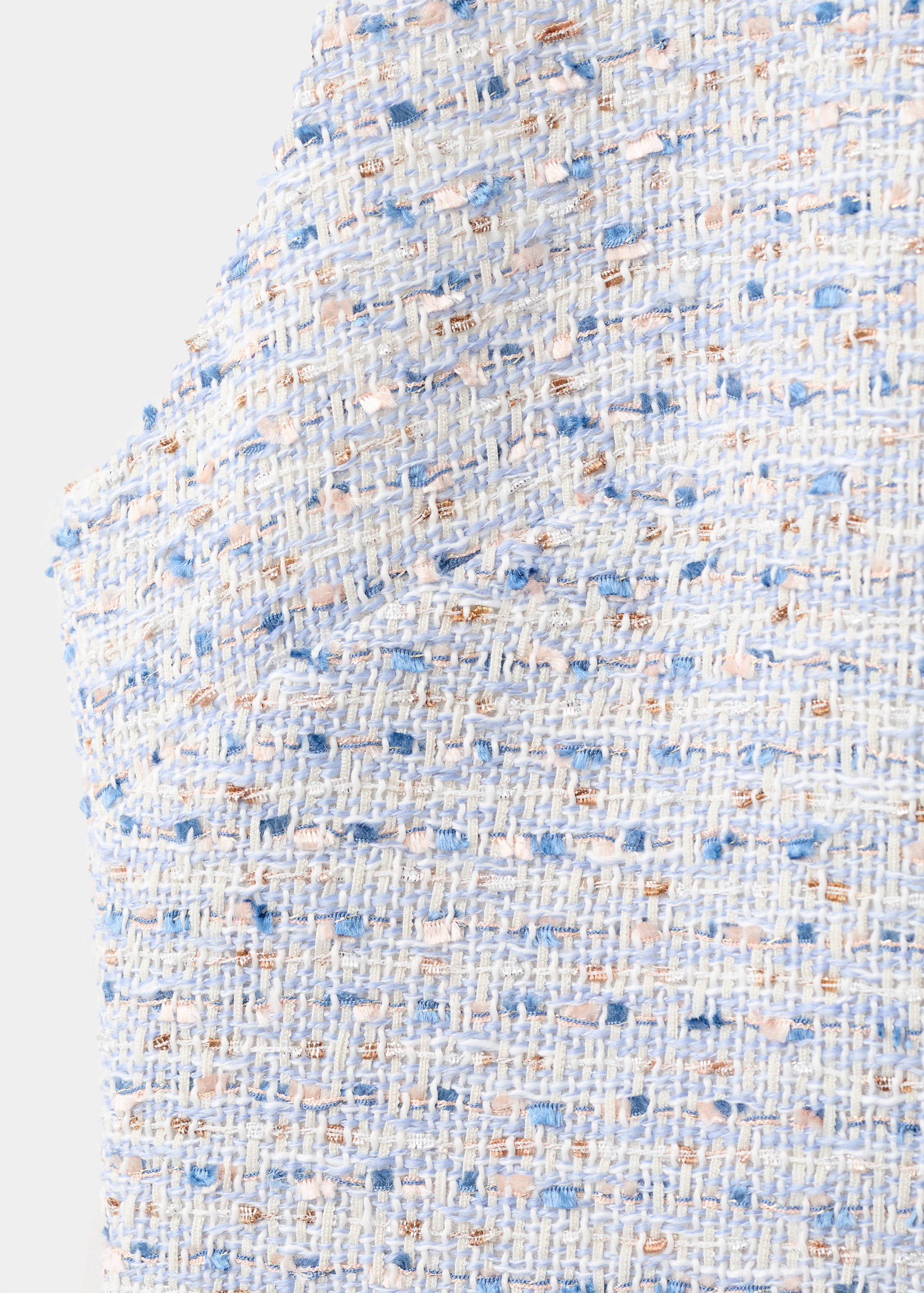 Платье из твида со стразами на воротнике - Деталь изделия 8