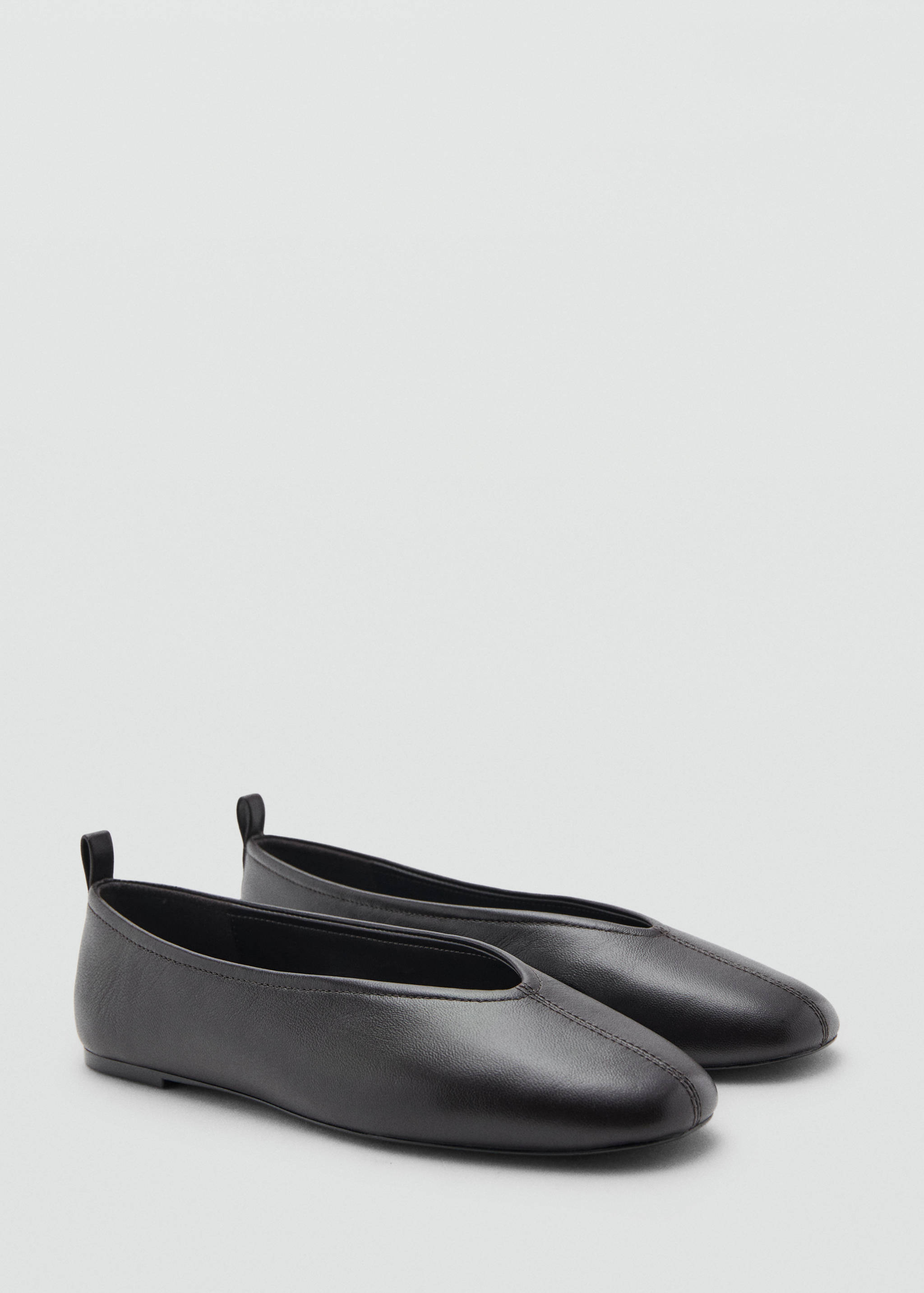 Leather flat shoes - Medium plane