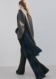 Double-breasted wool coat — Grey 5
