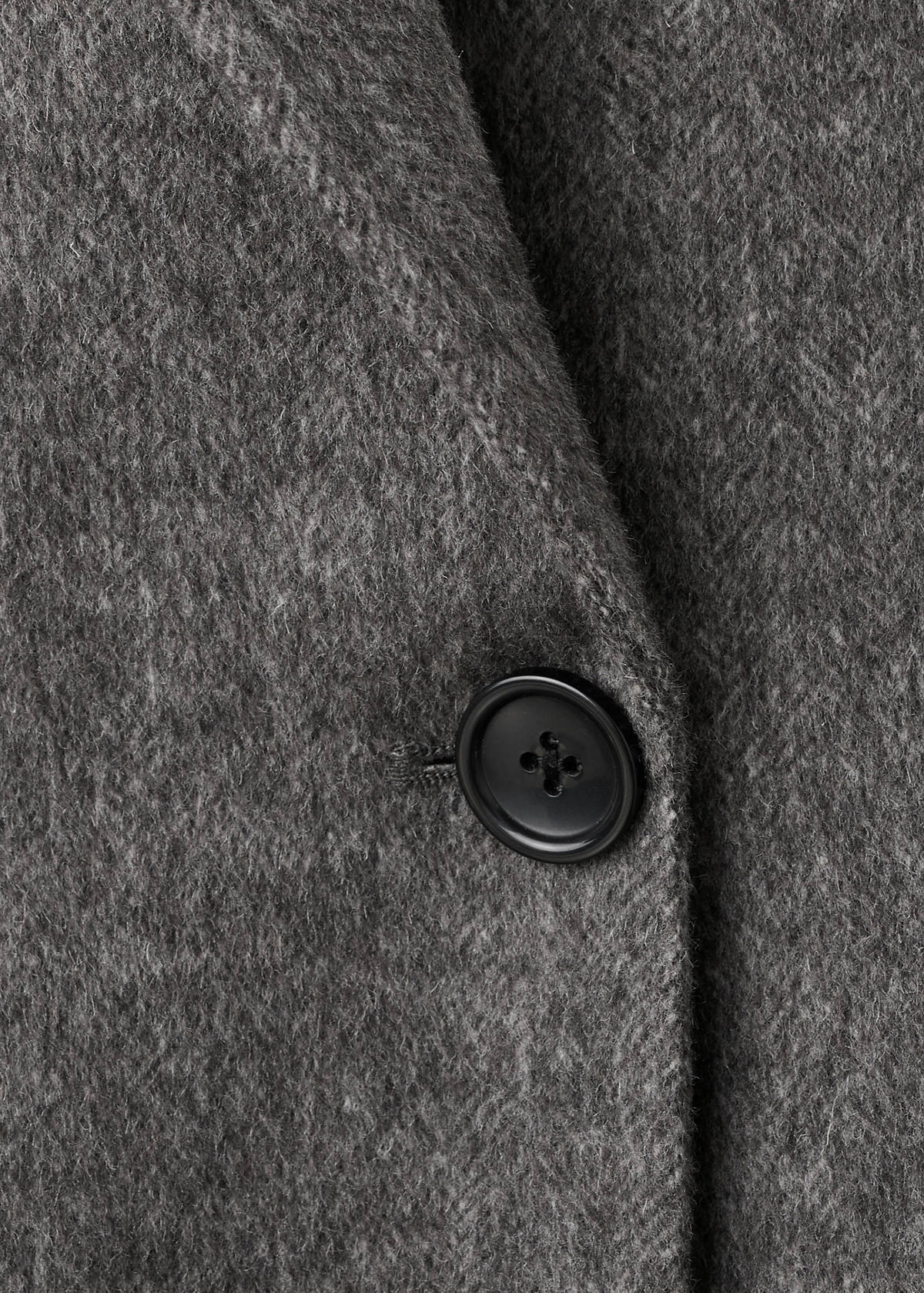 Double-breasted wool coat — Grey