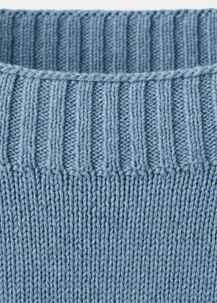 Fine-knit sweater — Blue