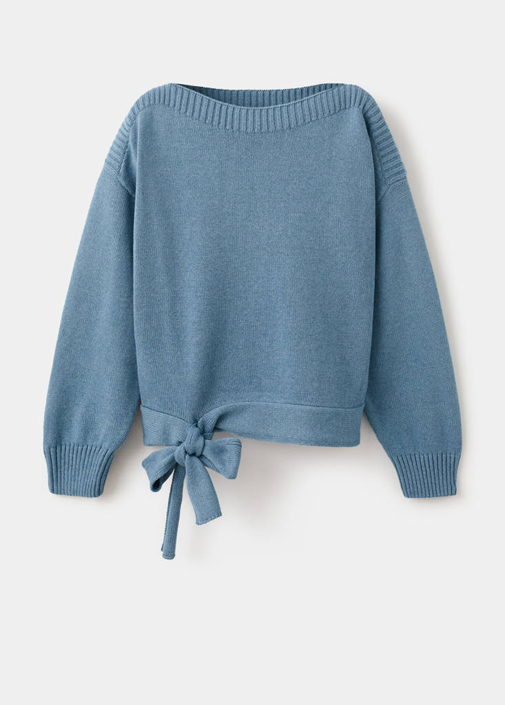 Fine-knit sweater — Blue