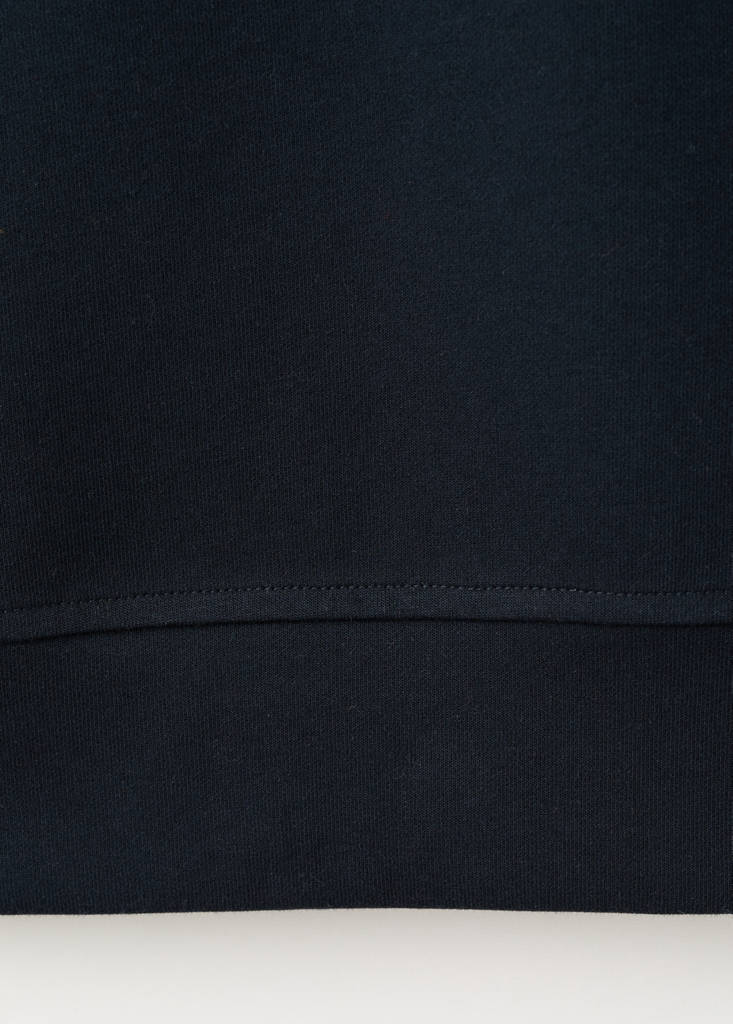 Regular-fit zip-neck sweatshirt — Navy