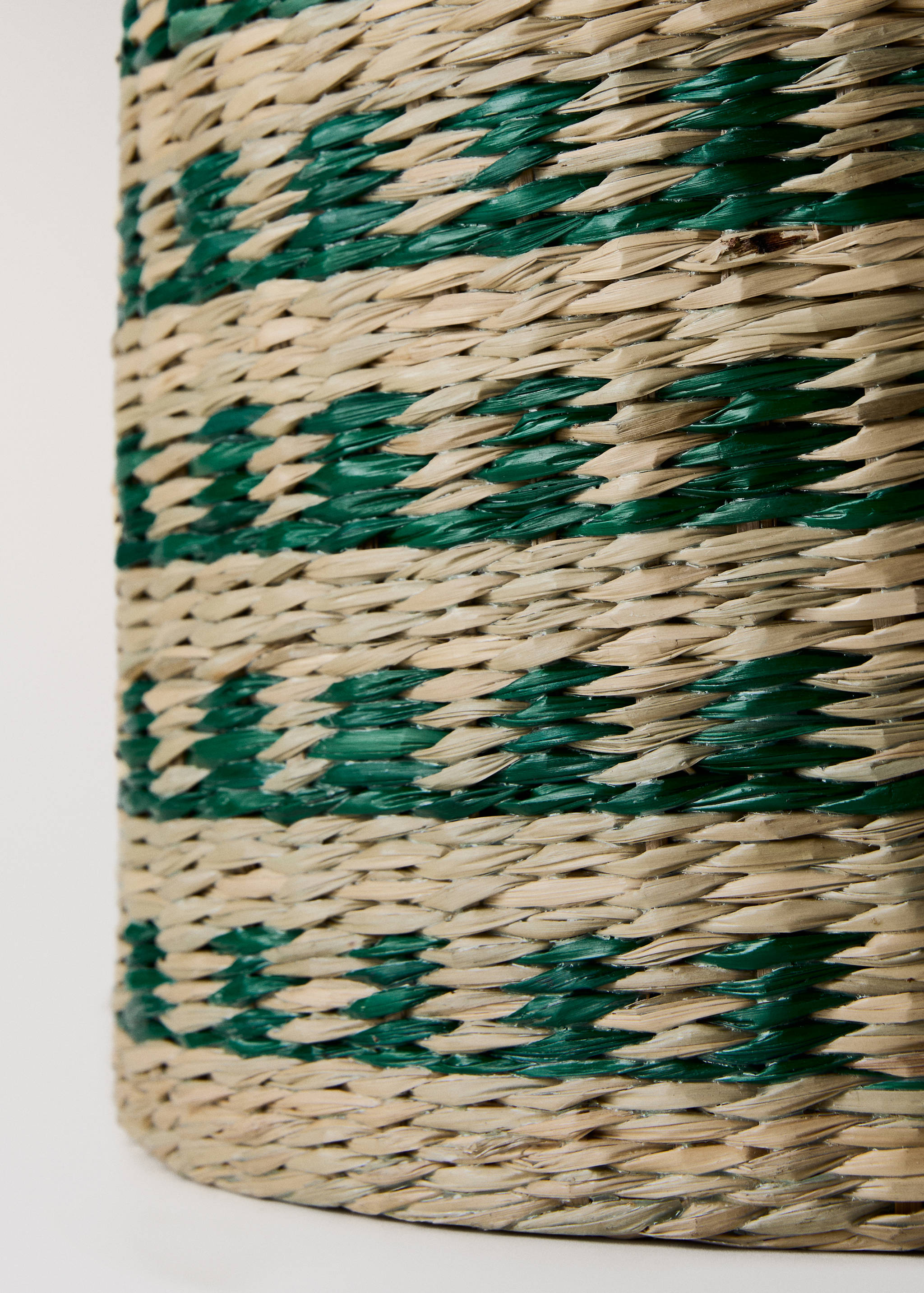 Long two-tone natural fibre basket - Details of the article 2
