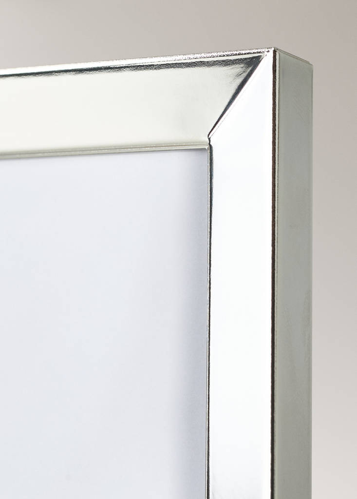 Small metal-edged glass frame — Silver