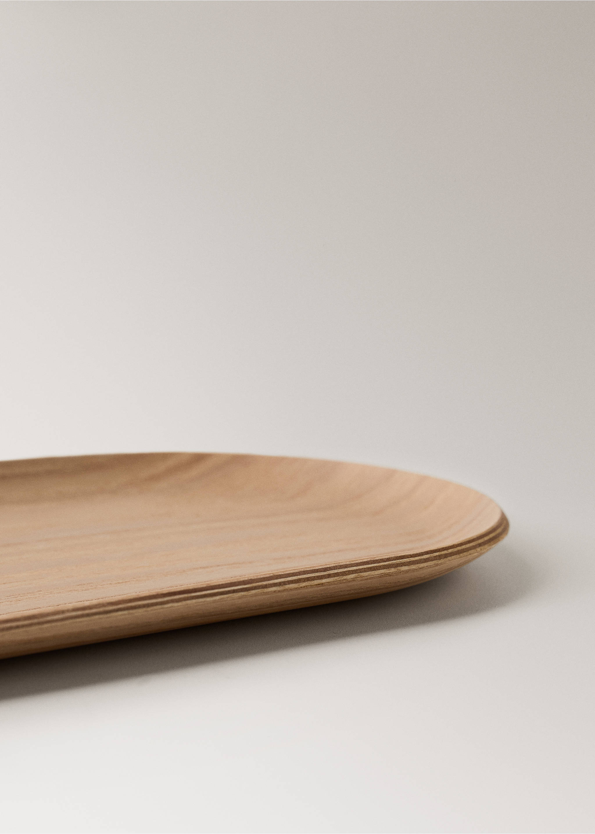 Dekoratives Tablett aus Holz, mittelgroß - Detail des Artikels 2, Braun. Ref: 27062899-00.